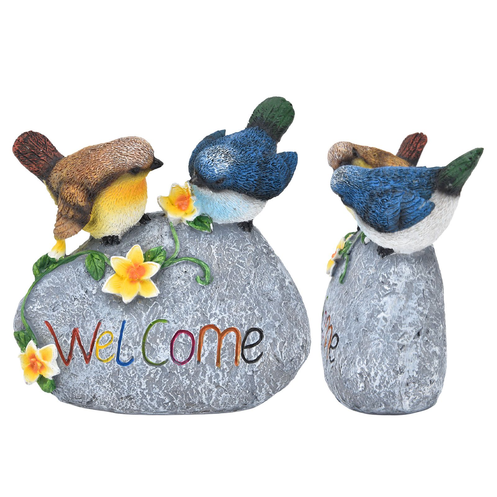 Bird Garden Decor Resin Animal Garden Figurines Welcome Sign Sculptures view 8