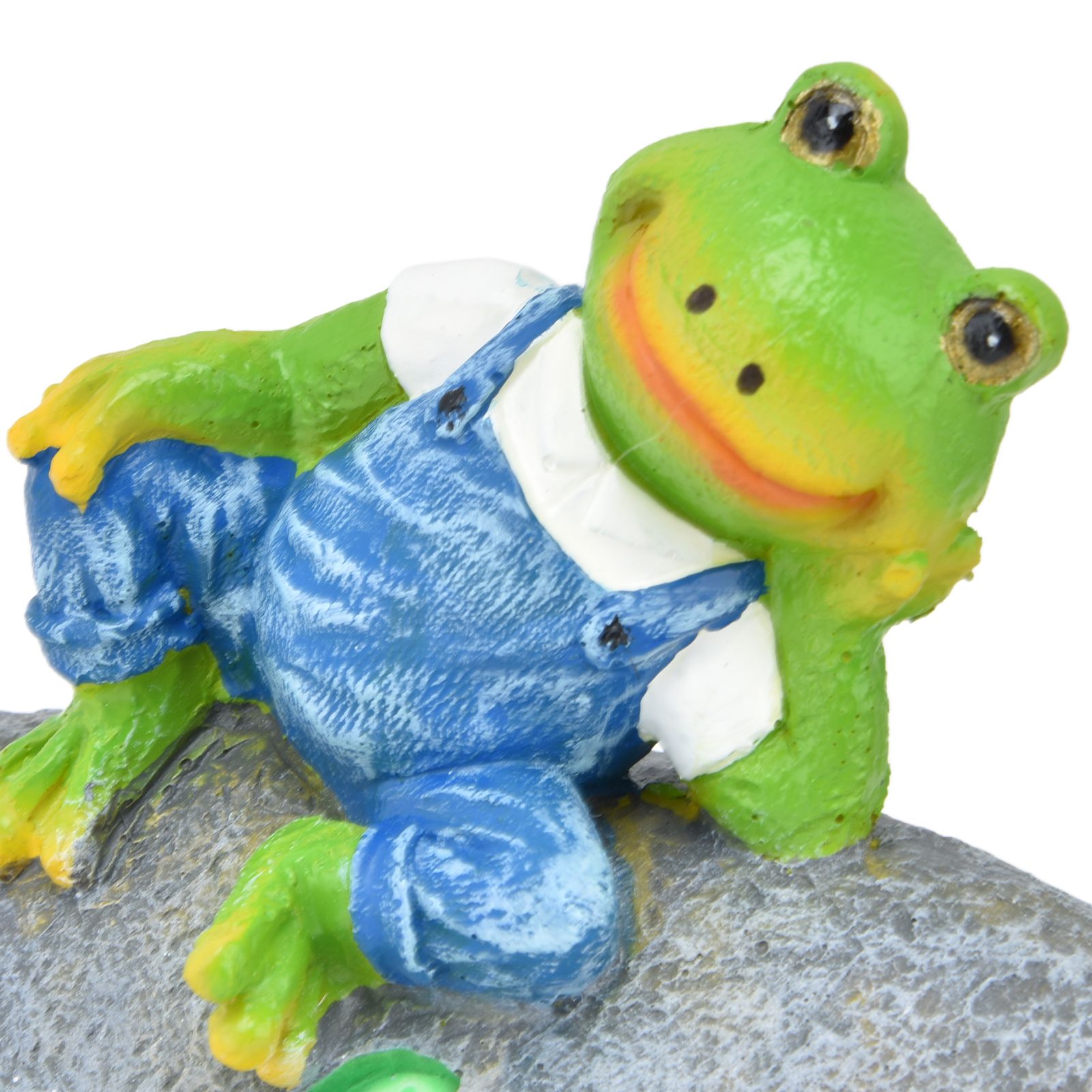 Welcome Frog Statue Luminous Garden Decor Resin Craftwork Patio Yard Lawn view 15