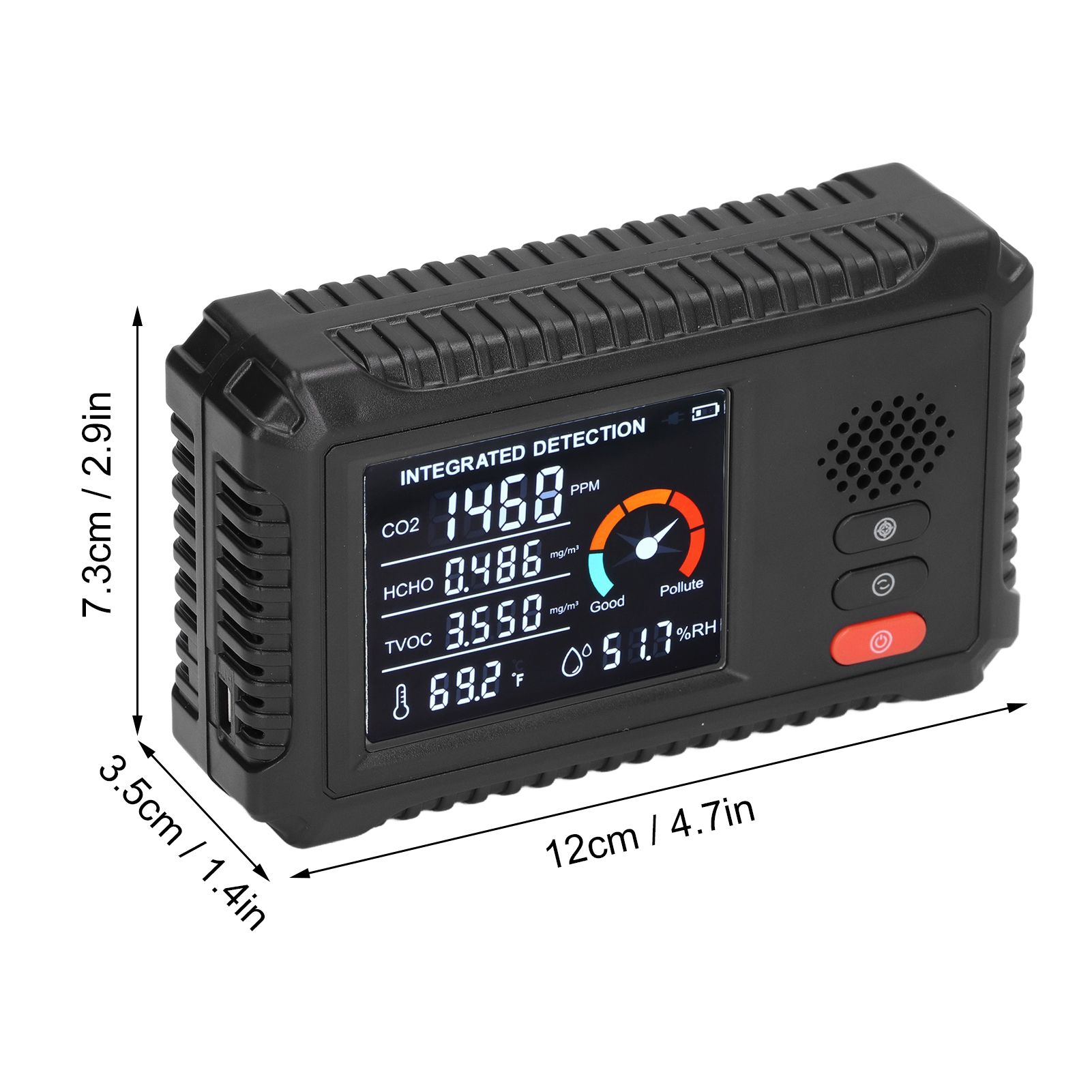 Air Quality Detector 5 in 1 Real Time Environmental Assessment Monitor for view 14