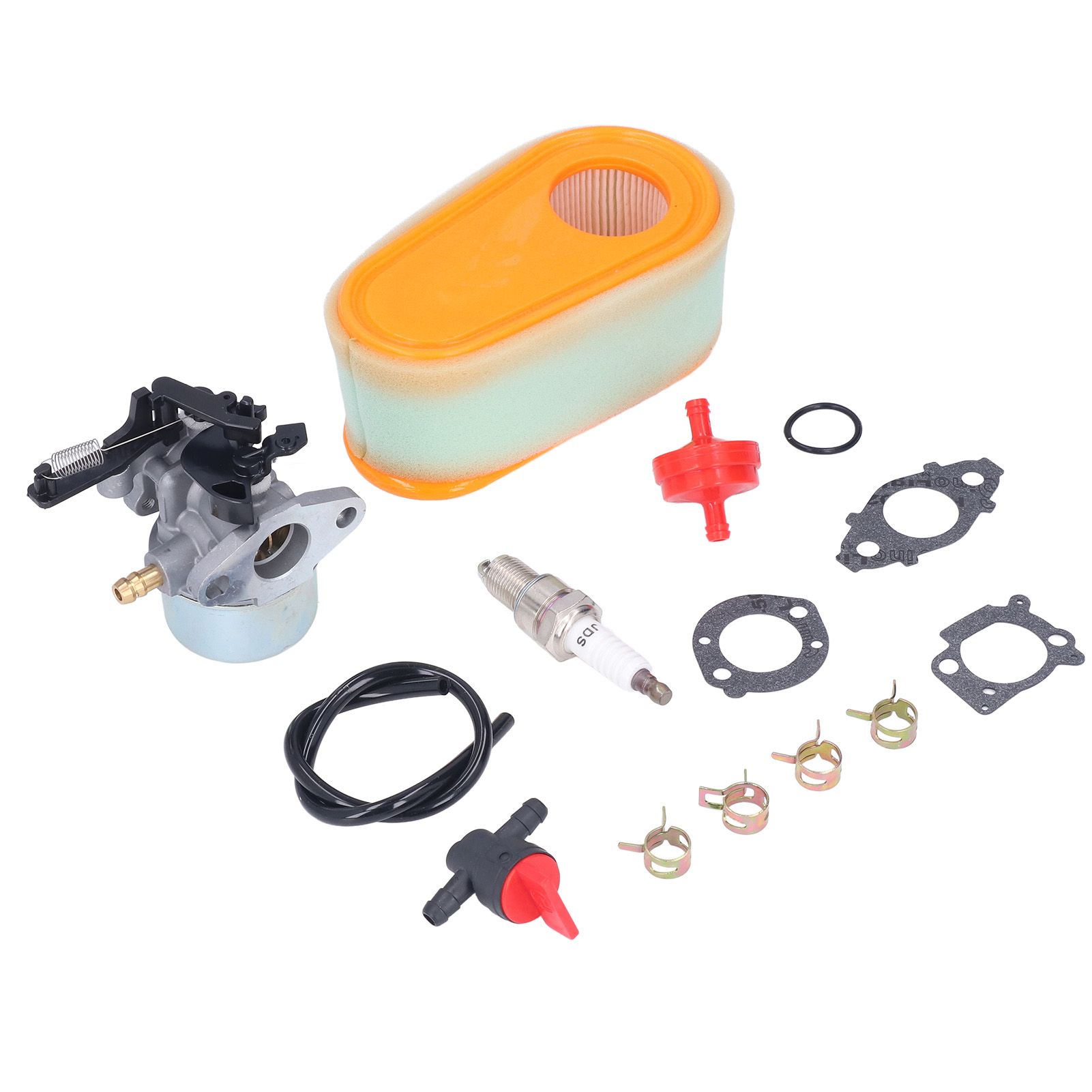 Carburetor Replacement Kit with Fuel Filter Spark Plug for 875 Exi 190 CC Lawn view 2