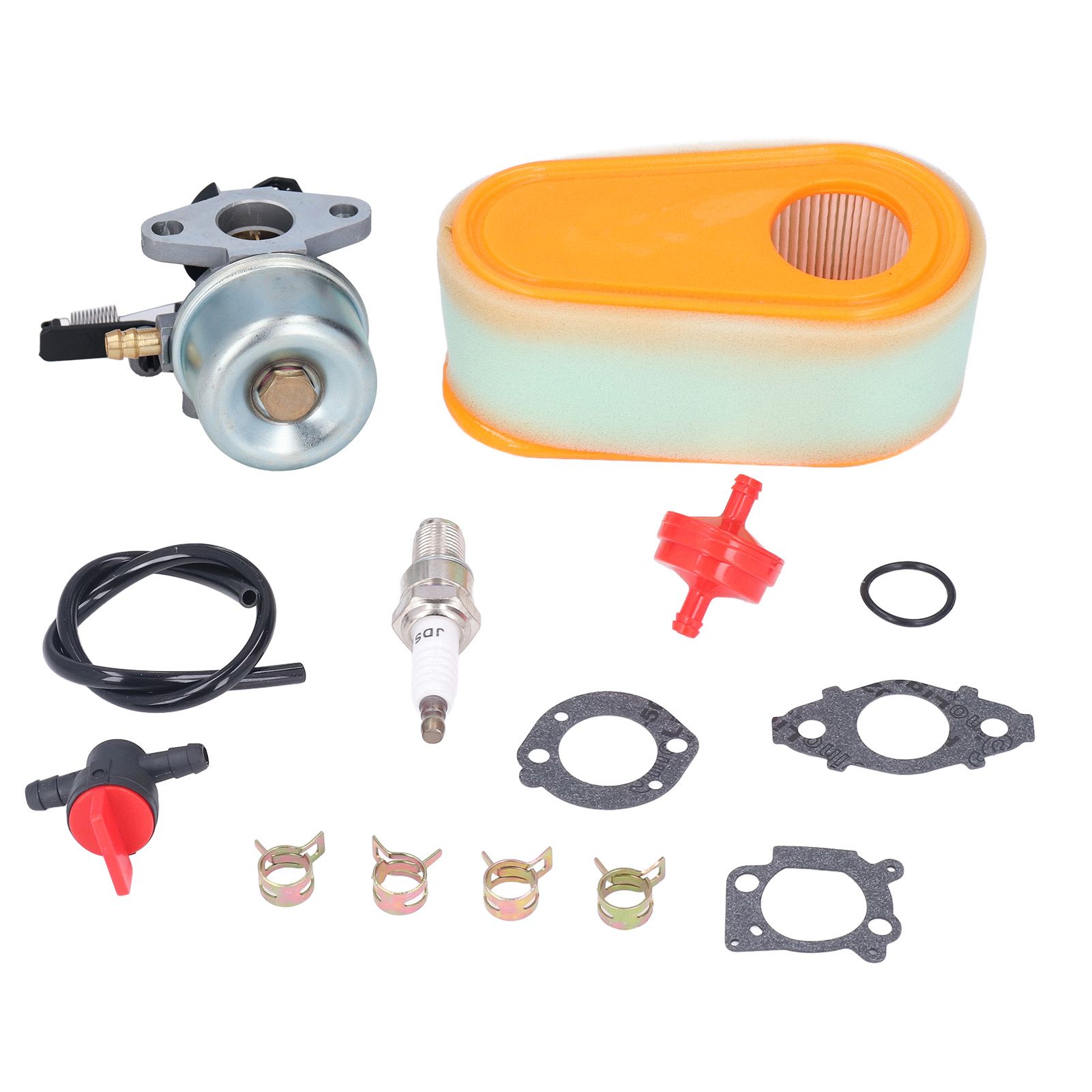 Carburetor Replacement Kit with Fuel Filter Spark Plug for 875 Exi 190 CC Lawn view 4