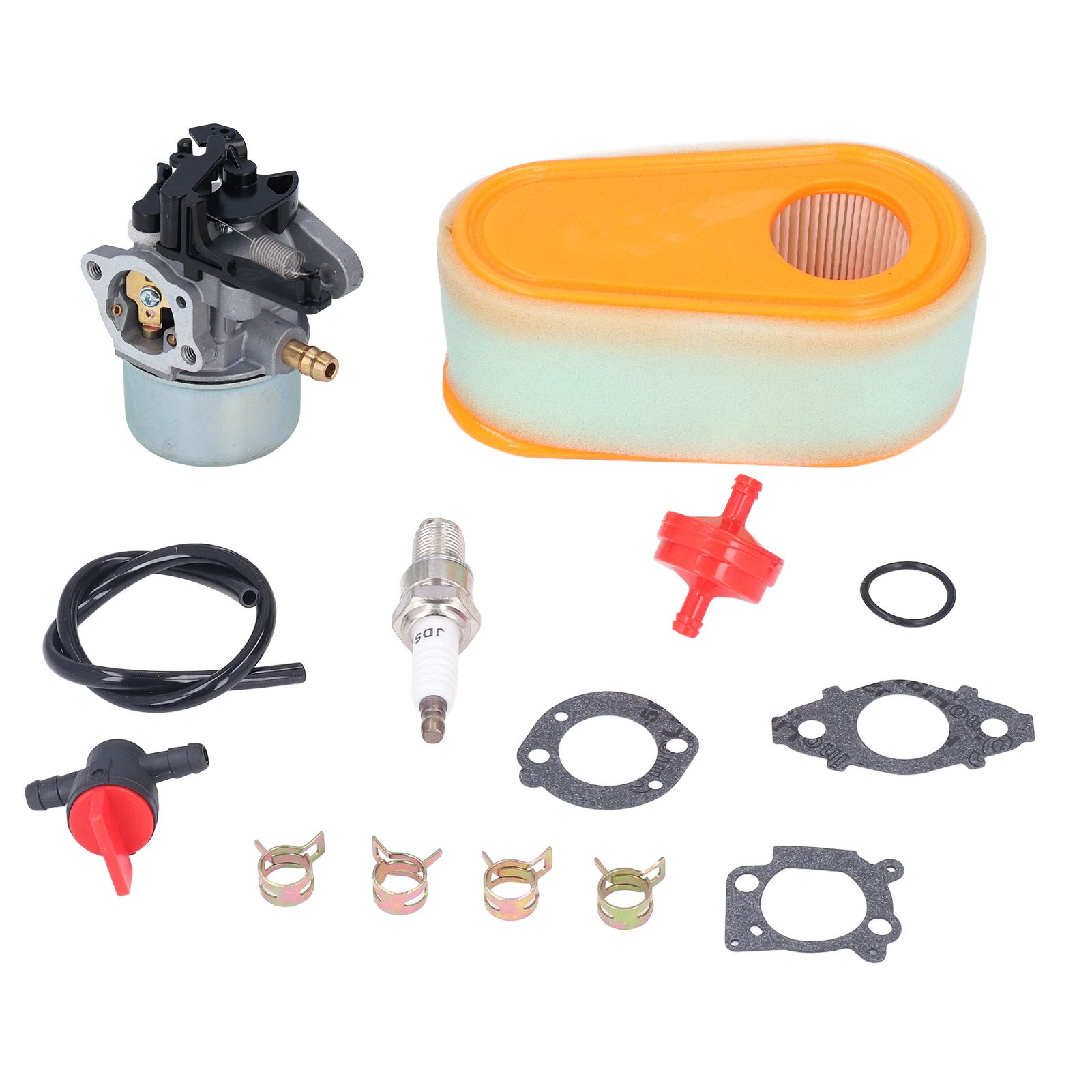 Carburetor Replacement Kit with Fuel Filter Spark Plug for 875 Exi 190 CC Lawn view 5