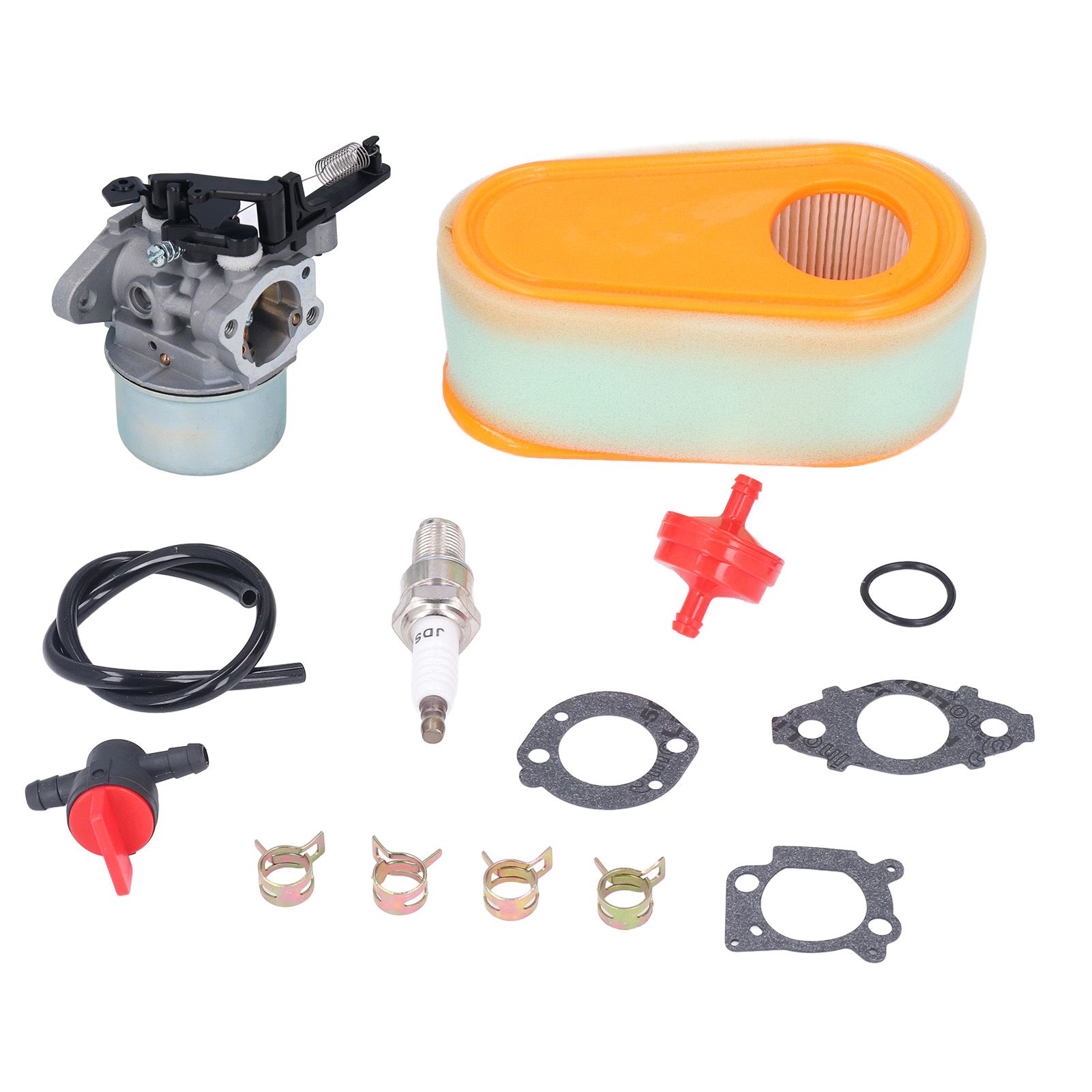Carburetor Replacement Kit with Fuel Filter Spark Plug for 875 Exi 190 CC Lawn view 8