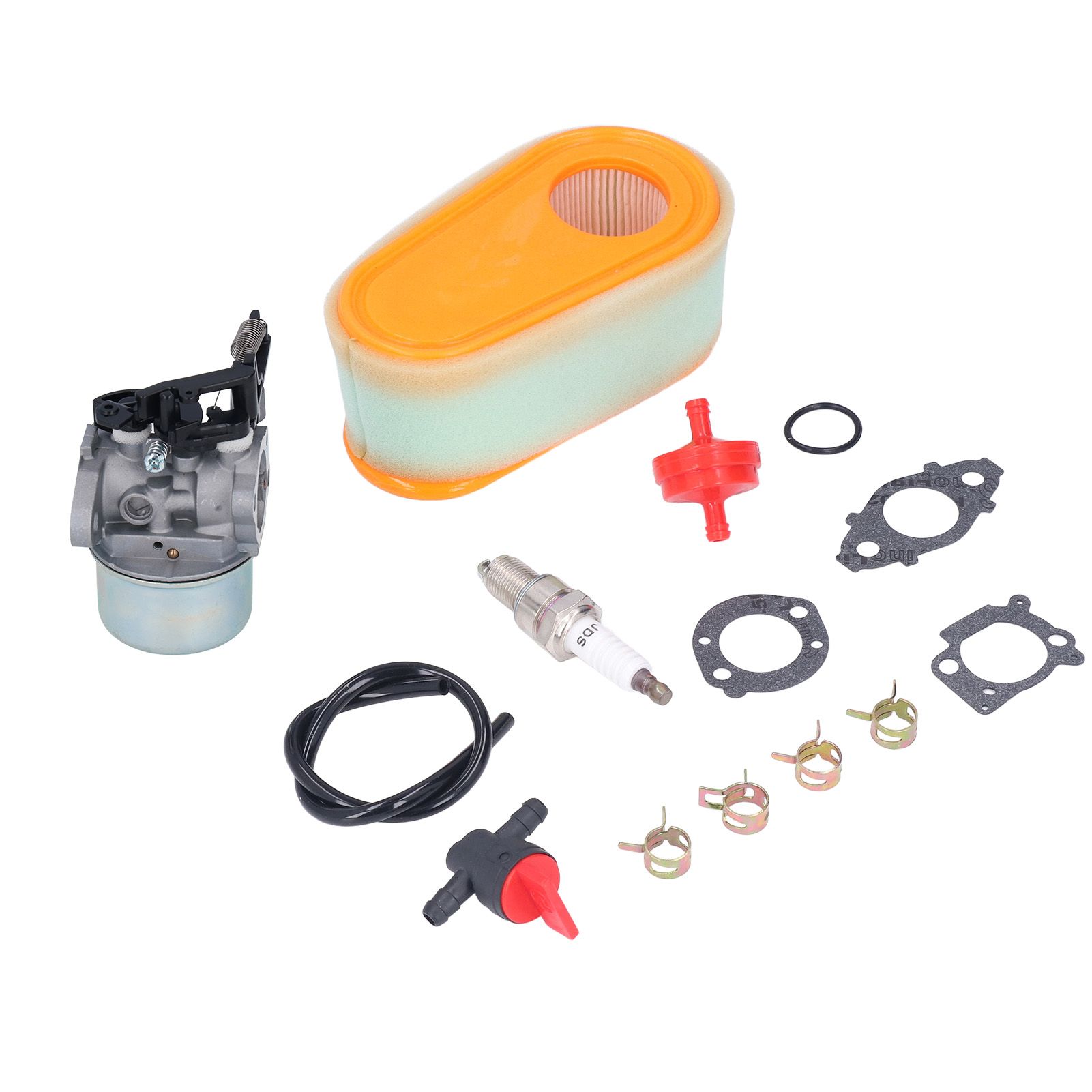 Carburetor Replacement Kit with Fuel Filter Spark Plug for 875 Exi 190 CC Lawn view 10