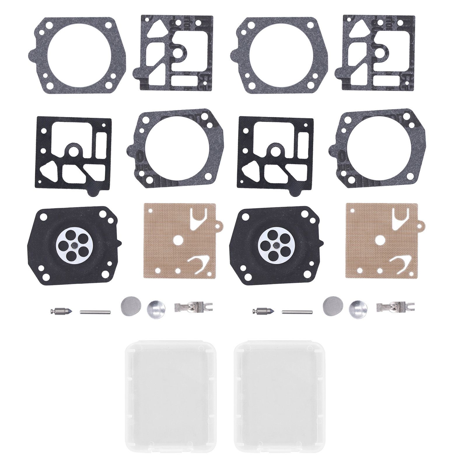 2Set Carburetor Carb Repair Kit Garden Lawn Mower Rebuild Kit Accessory for — image 1