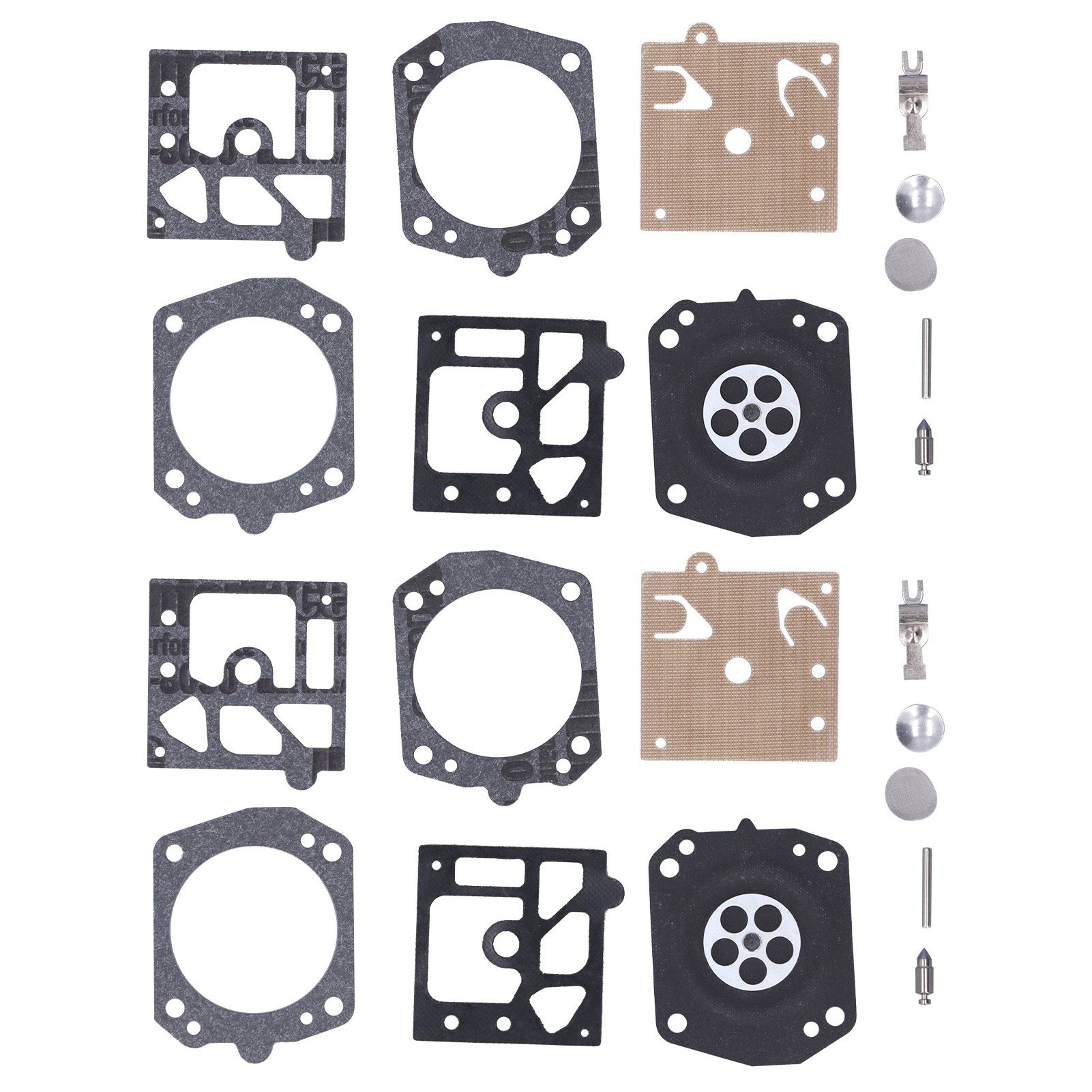 2Set Carburetor Carb Repair Kit Garden Lawn Mower Rebuild Kit Accessory for view 8