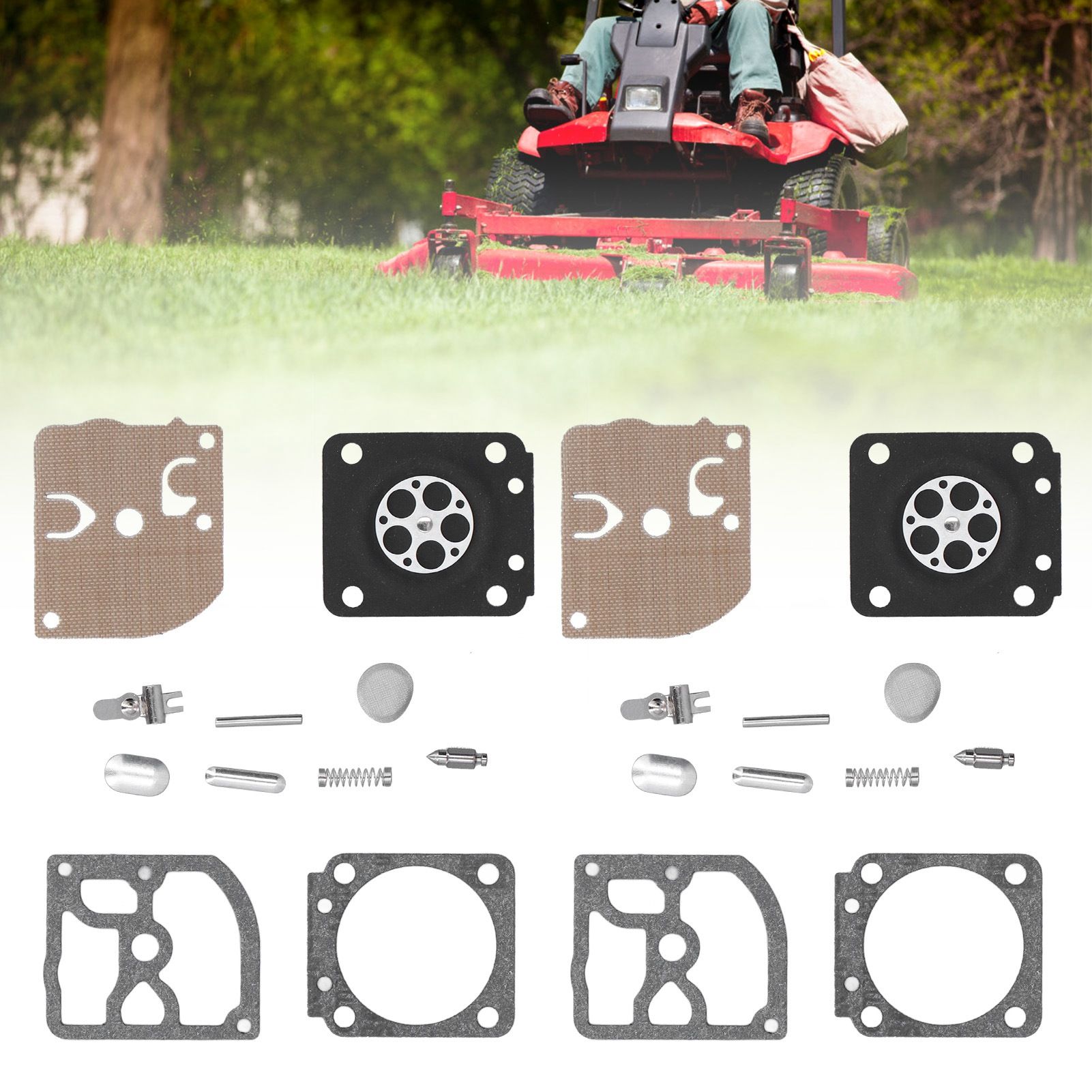 2Set RB‑40 Carburetor Carb Rebuild Repair Kit Garden Chainsaw Repair Kit for view 11