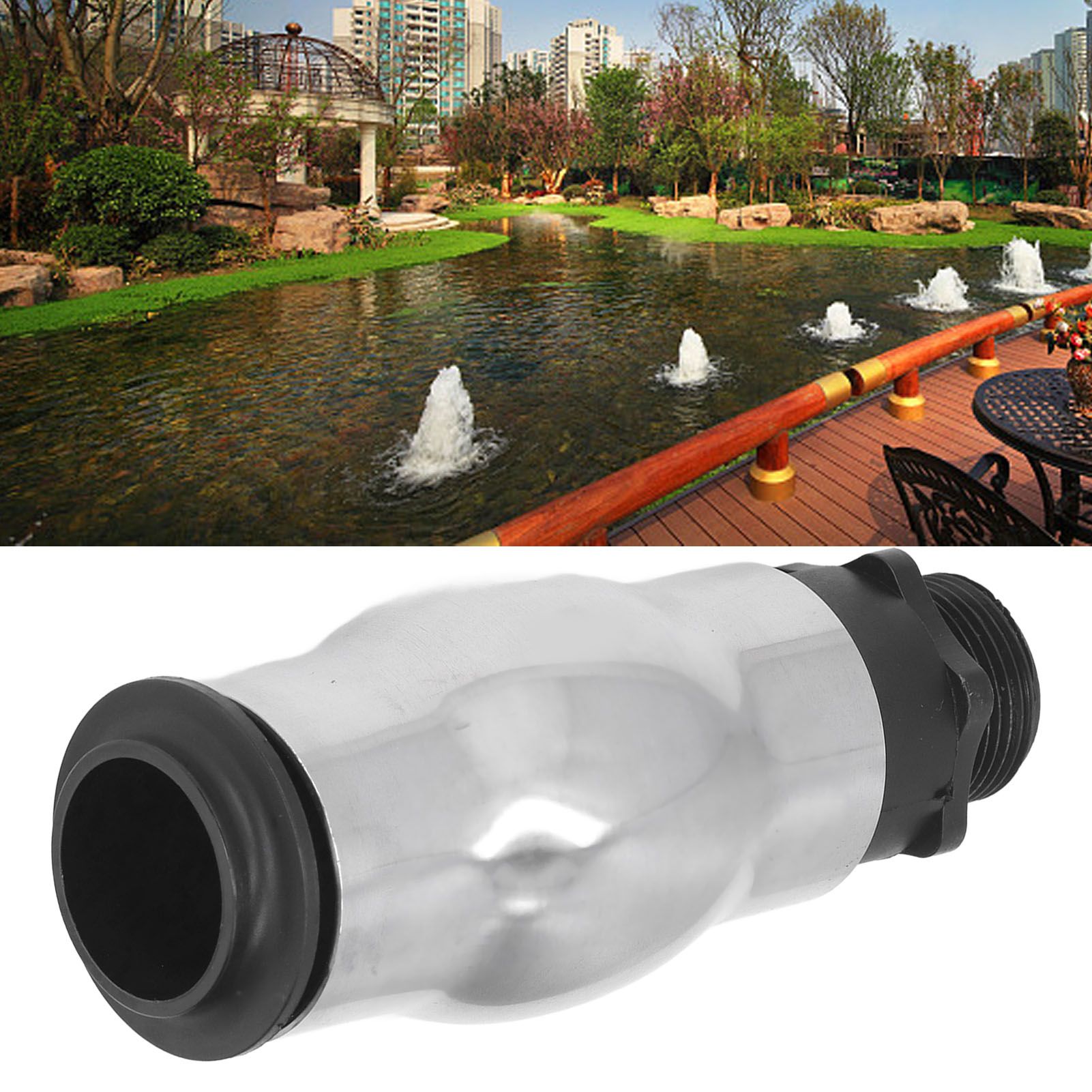 G1 Male Thread Frothy Foam Jet Fountain Nozzle 304 Stainless Steel Water Spray view 15