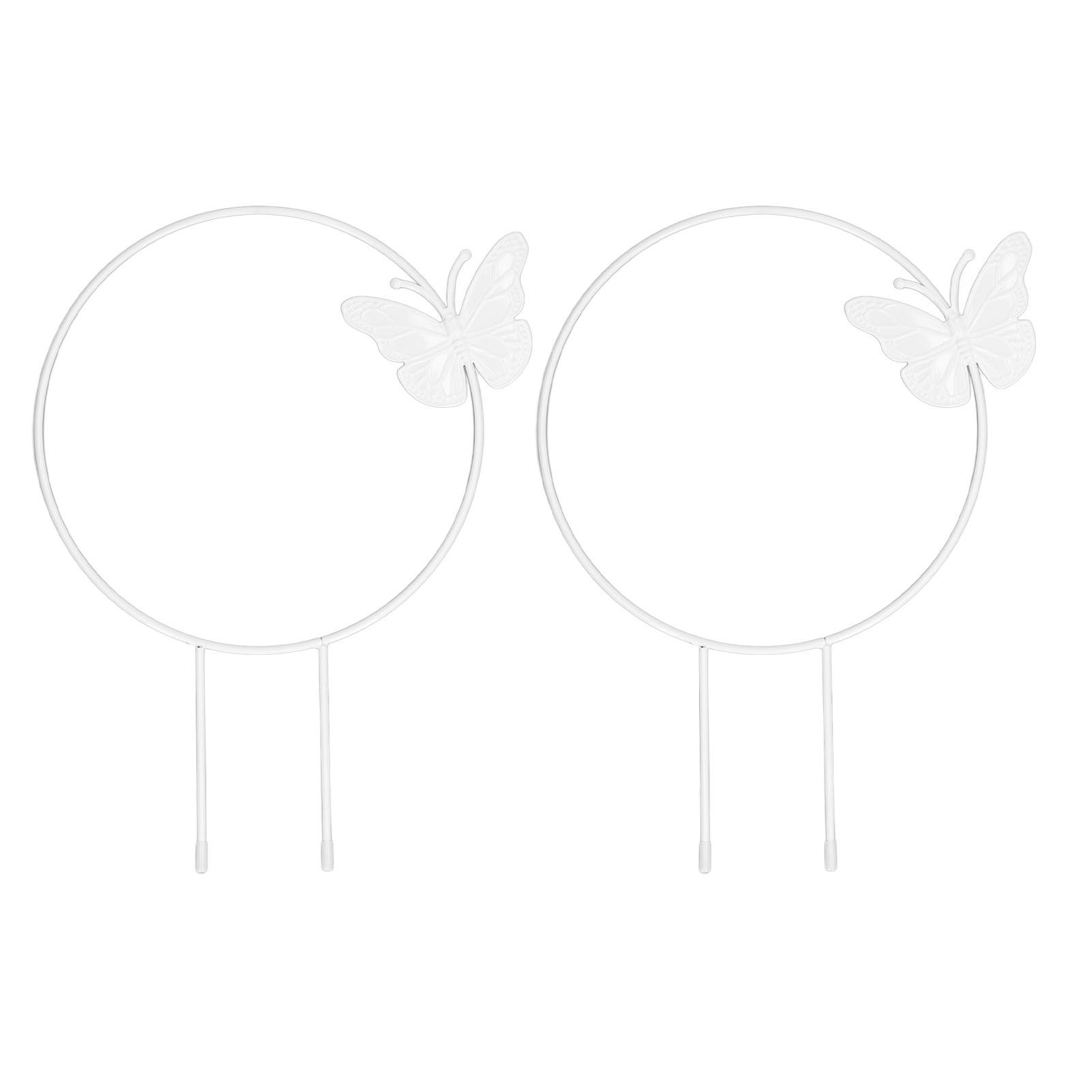 2Pcs Butterfly Garden Climbing Trellis Beautiful Iron Plant Trellis for — image 1