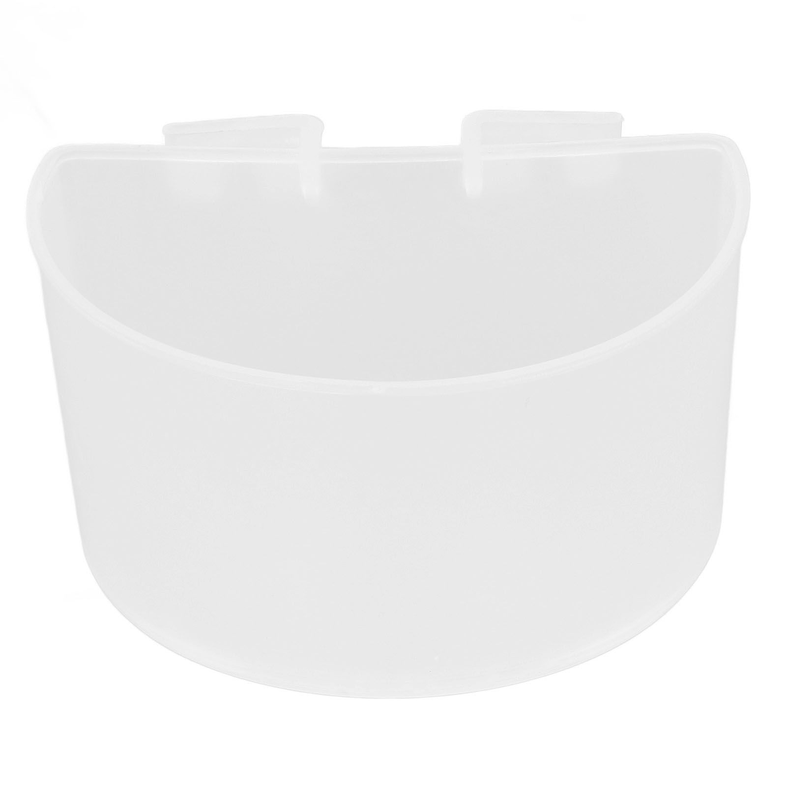 20Pcs Bird Food Bowl Plastic Parrot Water Feeding Cup Birdcage Feeder Trough view 2