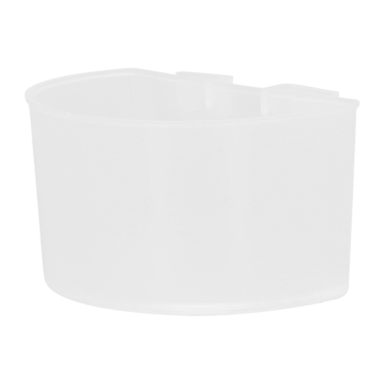 20Pcs Bird Food Bowl Plastic Parrot Water Feeding Cup Birdcage Feeder Trough view 7