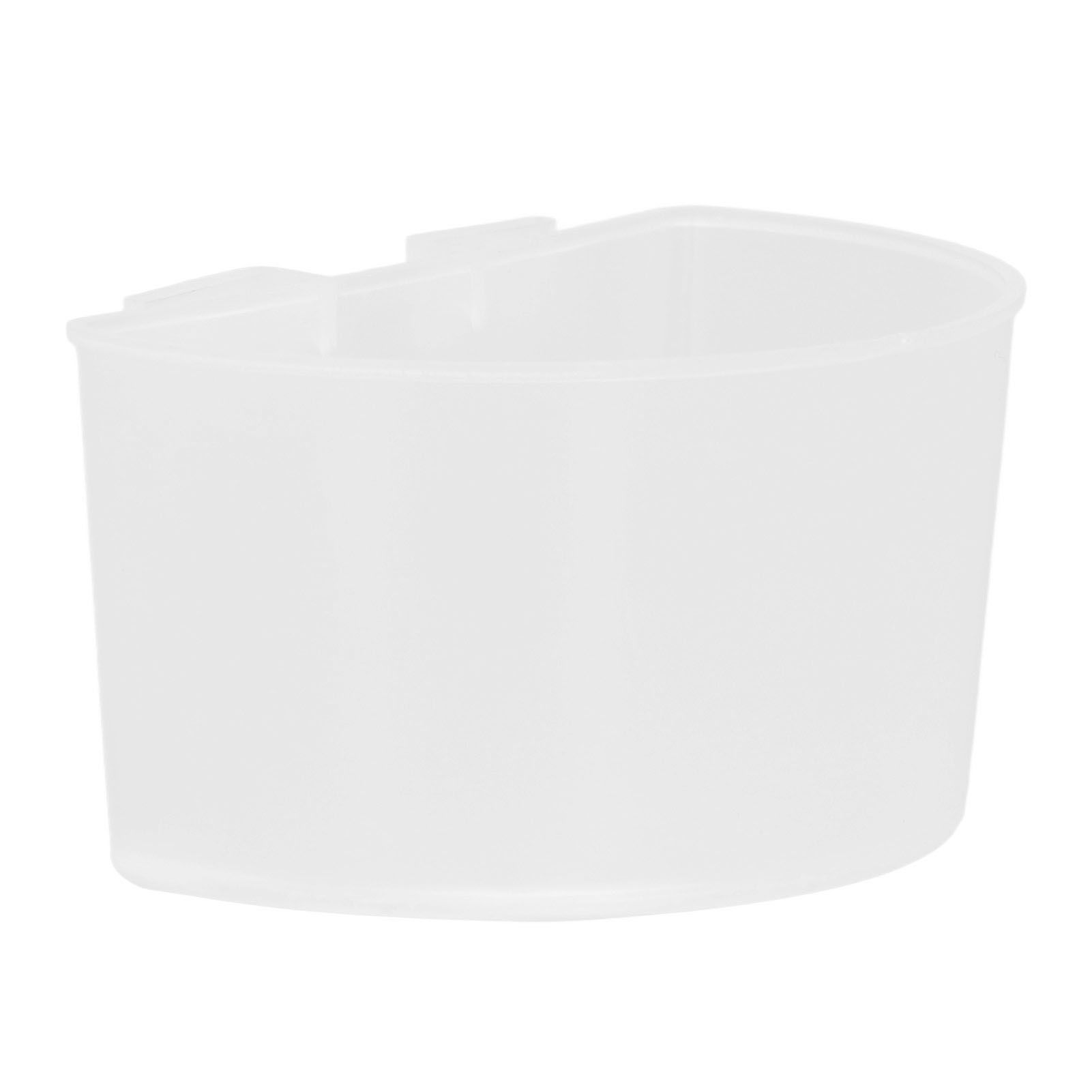 20Pcs Bird Food Bowl Plastic Parrot Water Feeding Cup Birdcage Feeder Trough view 8