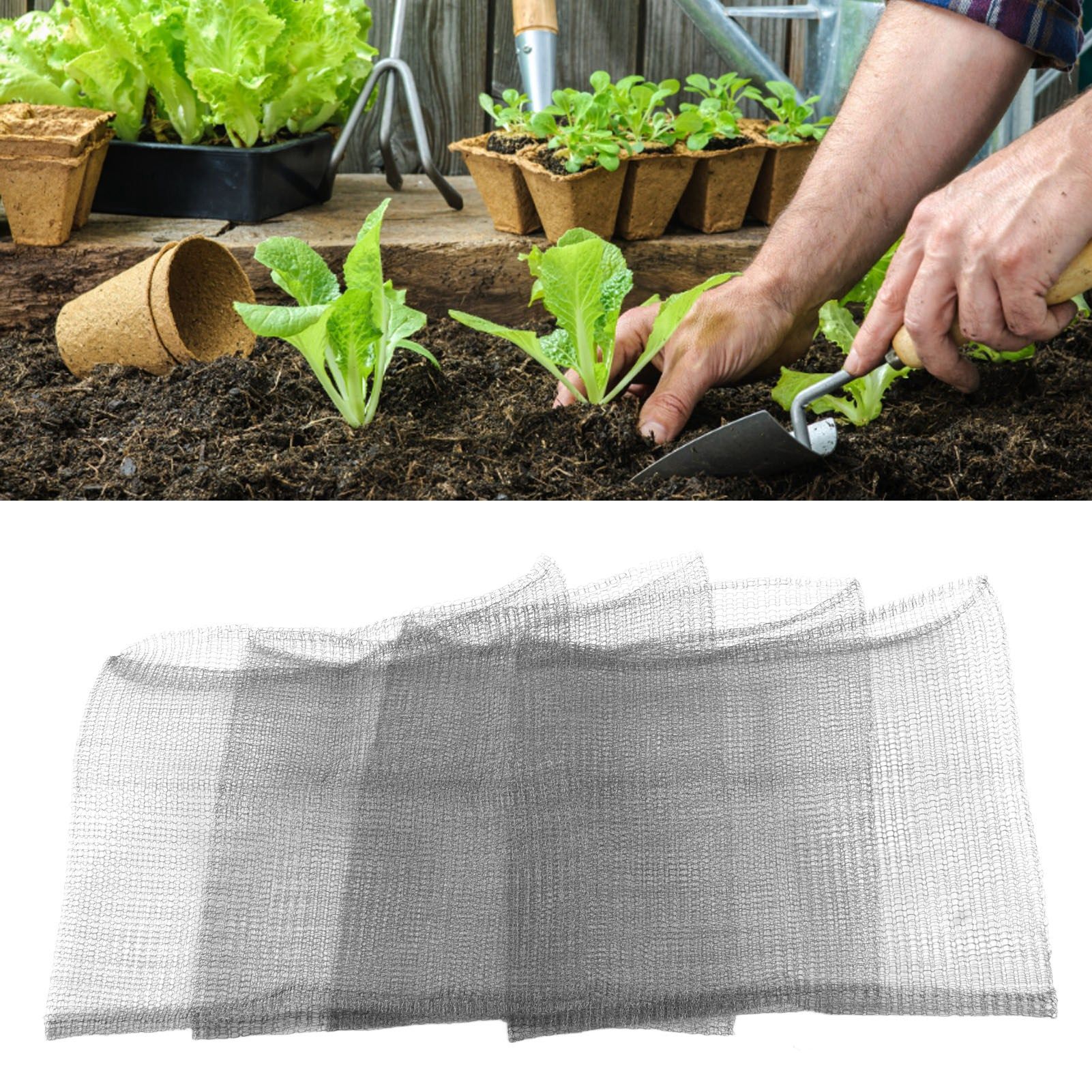 4Pcs Vole Wire Baskets Mesh Plant Root Protector Prevent Underground Burrowing view 11