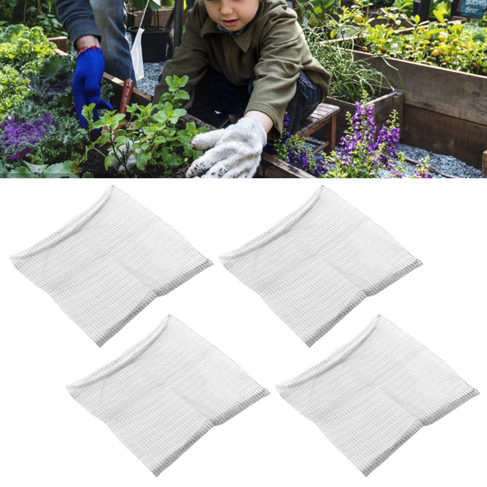 4Pcs Vole Wire Baskets Mesh Plant Root Protector Prevent Underground Burrowing view 12