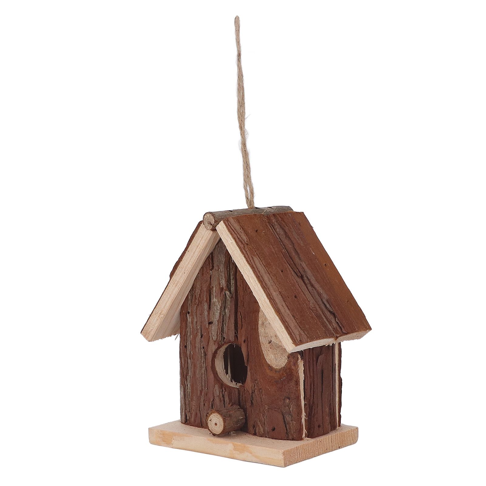 Wooden Bird House Hanging Retro Style Fir Wood Birdhouse for Outdoor Garden view 4