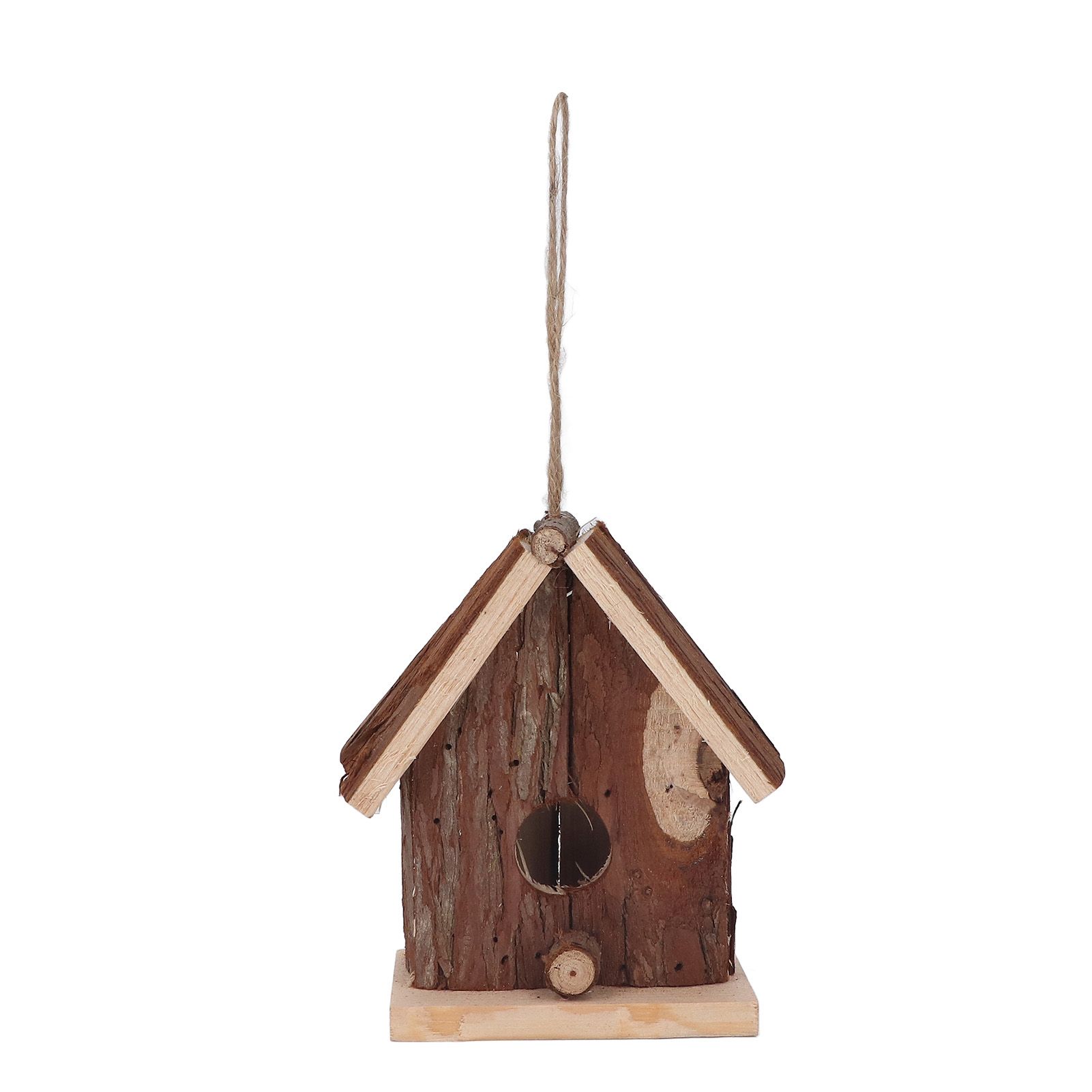 Wooden Bird House Hanging Retro Style Fir Wood Birdhouse for Outdoor Garden view 5