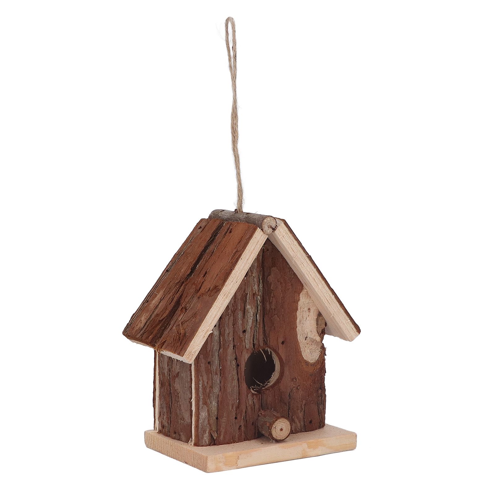 Wooden Bird House Hanging Retro Style Fir Wood Birdhouse for Outdoor Garden view 6