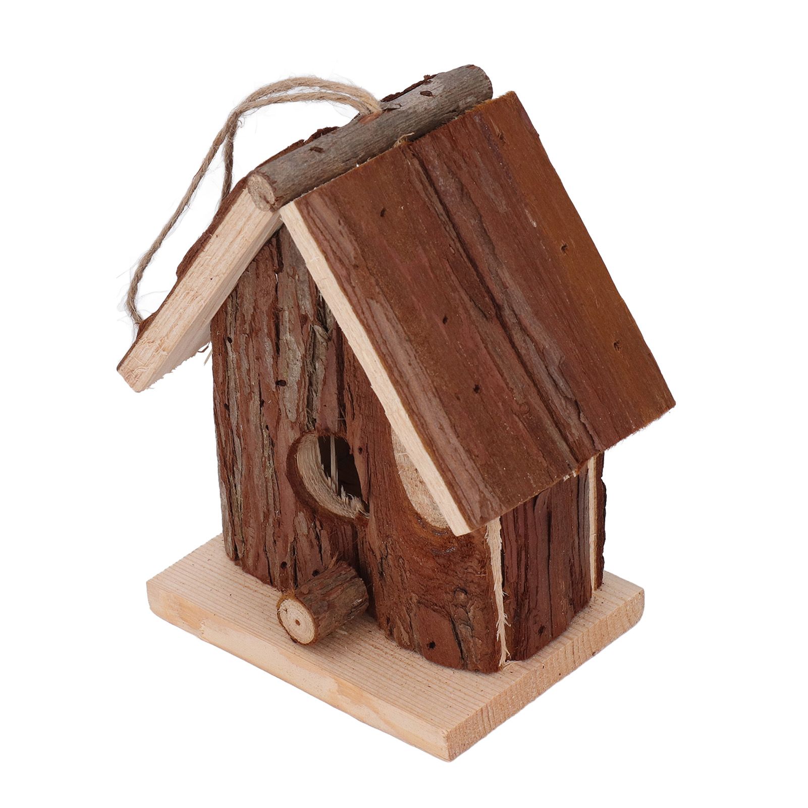 Wooden Bird House Hanging Retro Style Fir Wood Birdhouse for Outdoor Garden view 9