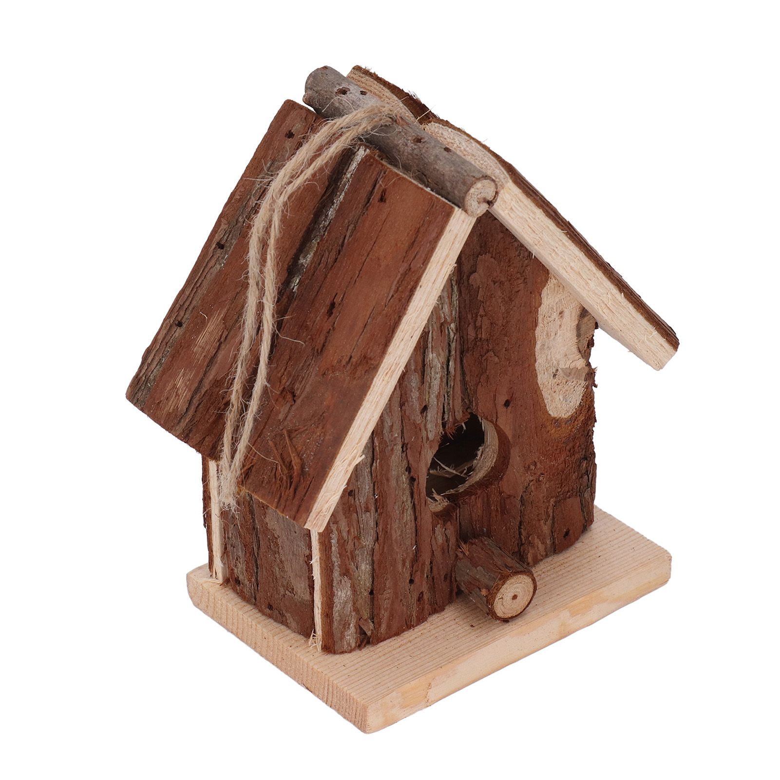Wooden Bird House Hanging Retro Style Fir Wood Birdhouse for Outdoor Garden view 10