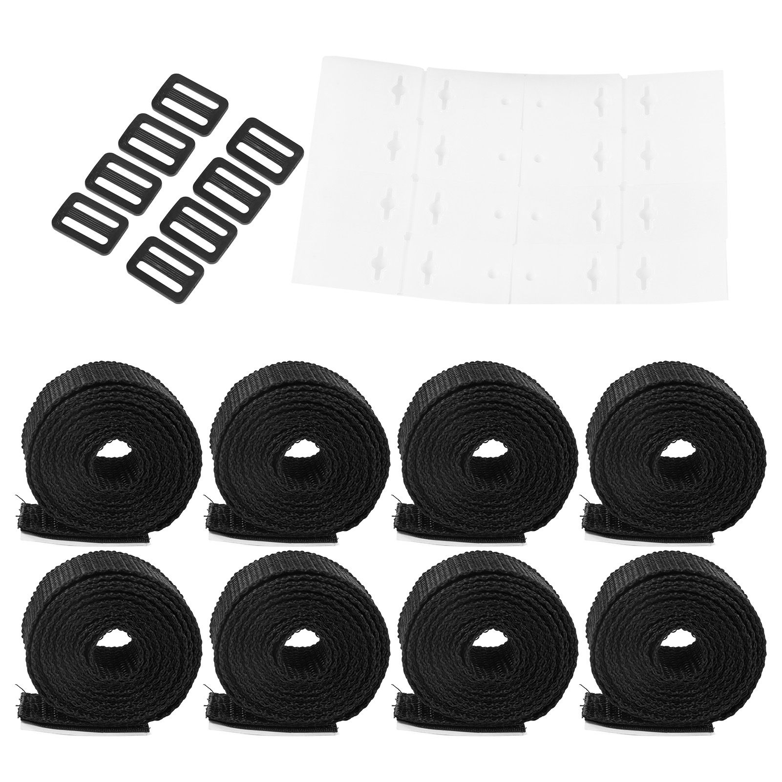 8 Sets Swimming Pool Roller Strap Solar Cover Reel Attachment Kit with Cord view 4