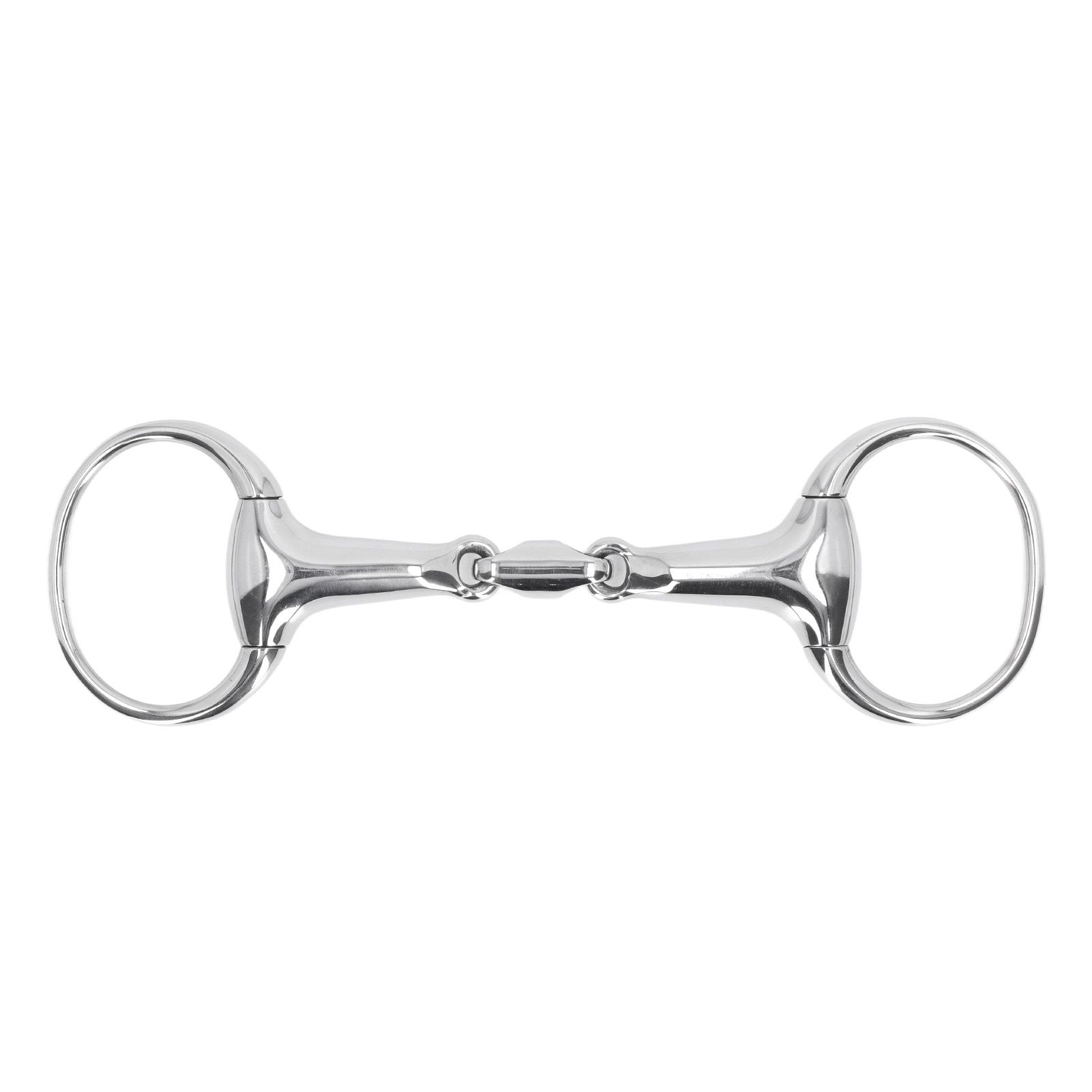 Horse Gag Ring Snaffle Bite Stainless Steel 125mm Loose Oval Link Mouthpiece — image 1