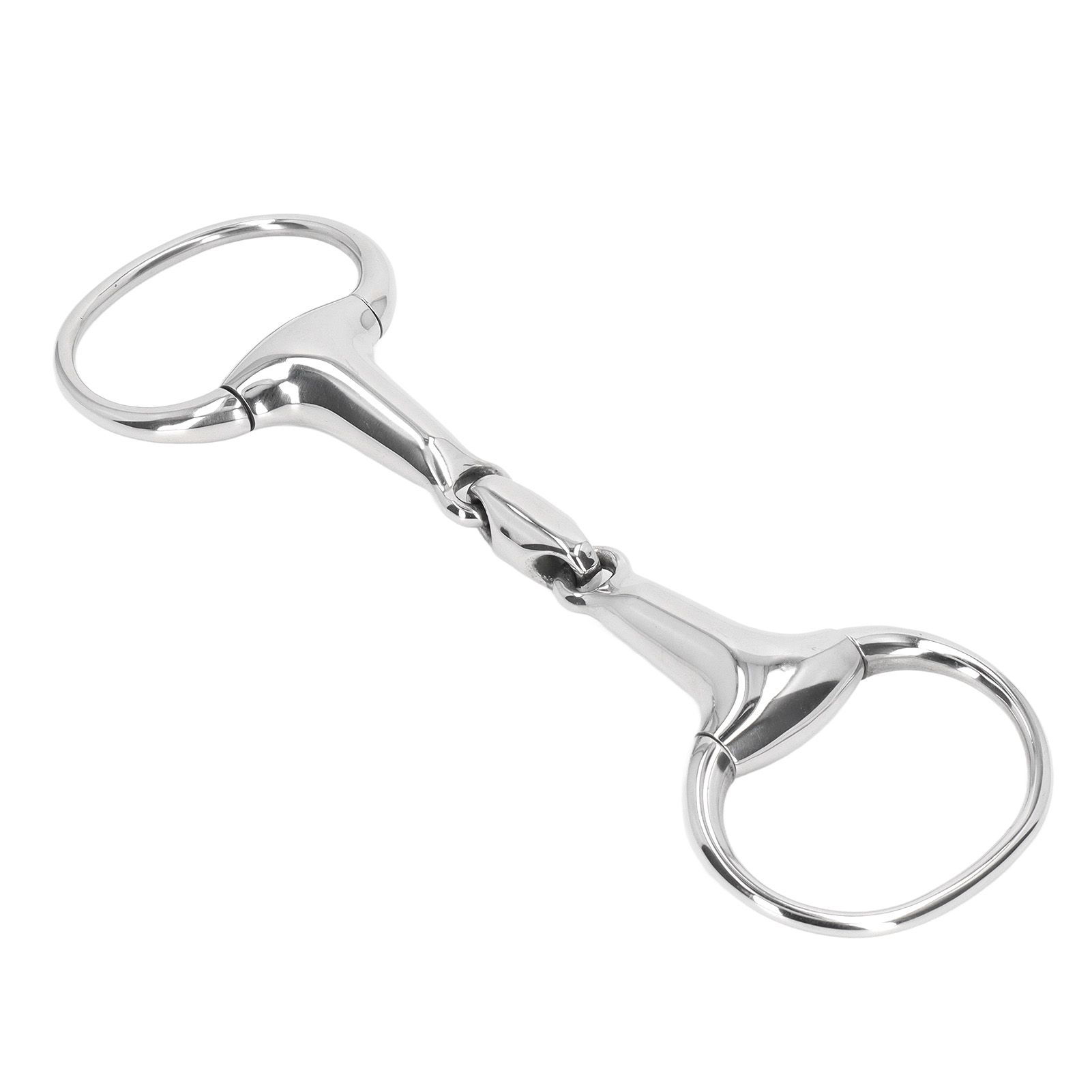 Horse Gag Ring Snaffle Bite Stainless Steel 125mm Loose Oval Link Mouthpiece view 2