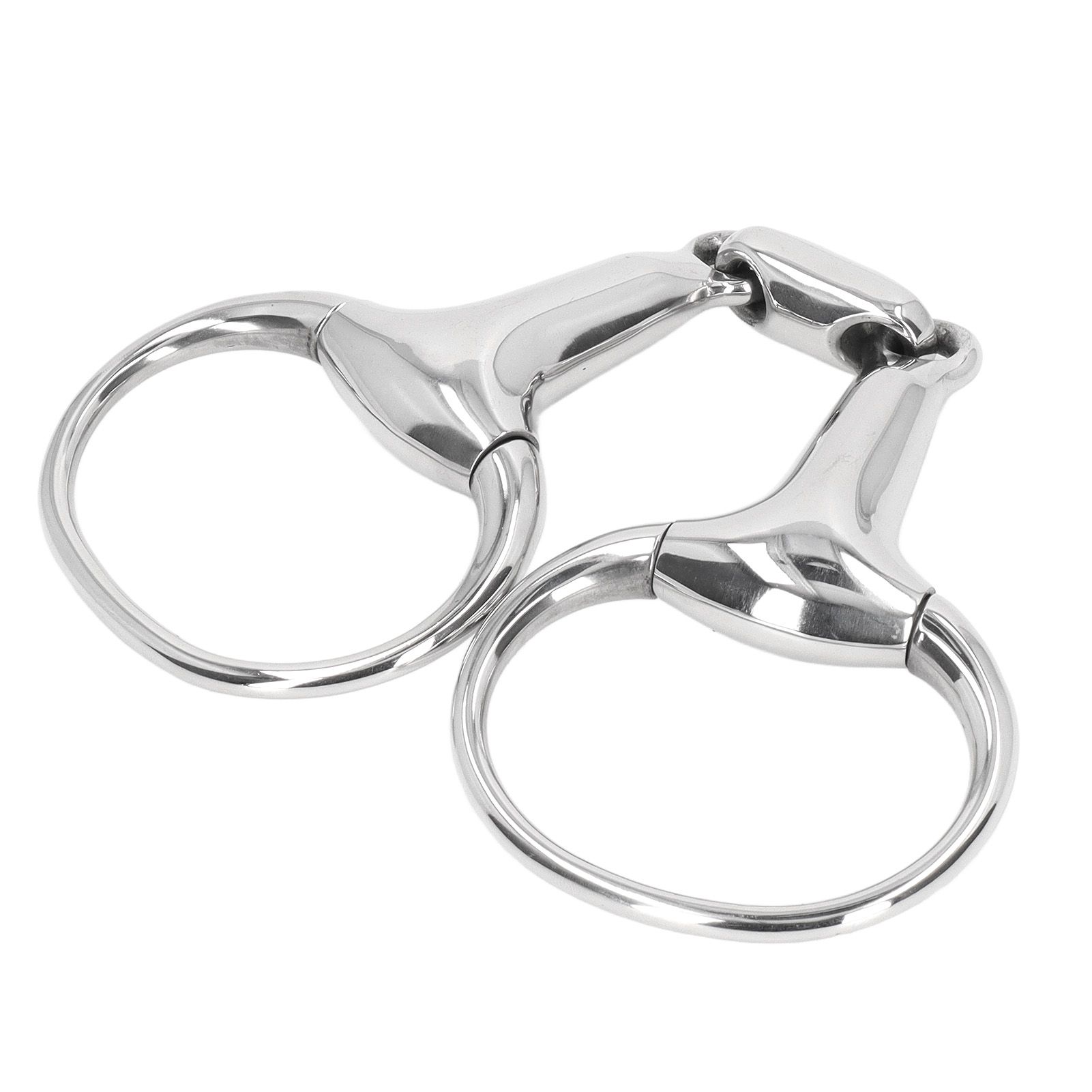 Horse Gag Ring Snaffle Bite Stainless Steel 125mm Loose Oval Link Mouthpiece view 4