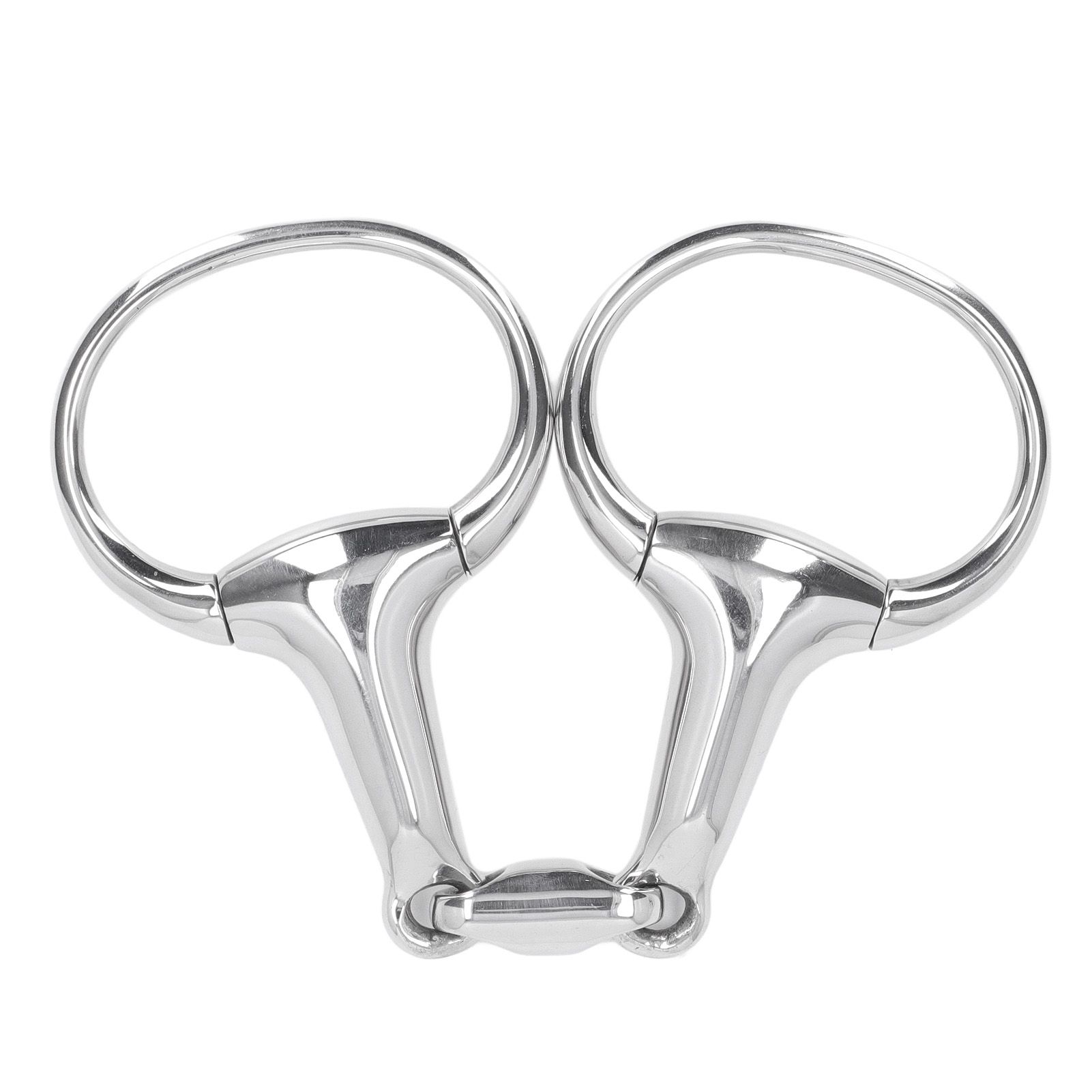 Horse Gag Ring Snaffle Bite Stainless Steel 125mm Loose Oval Link Mouthpiece view 5
