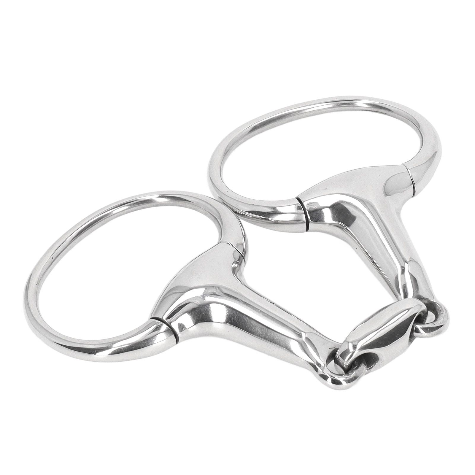 Horse Gag Ring Snaffle Bite Stainless Steel 125mm Loose Oval Link Mouthpiece view 8