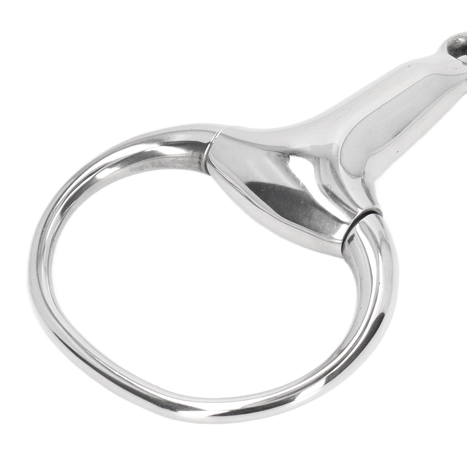Horse Gag Ring Snaffle Bite Stainless Steel 125mm Loose Oval Link Mouthpiece view 13