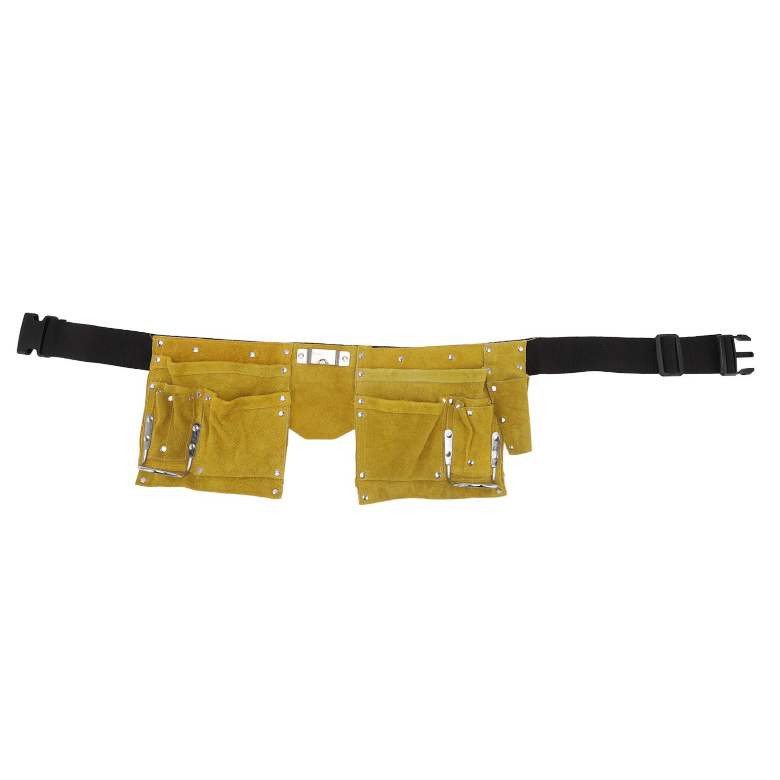Leather Tool Belt Multiple Pockets Quick Release Buckle Wearproof Portable view 6