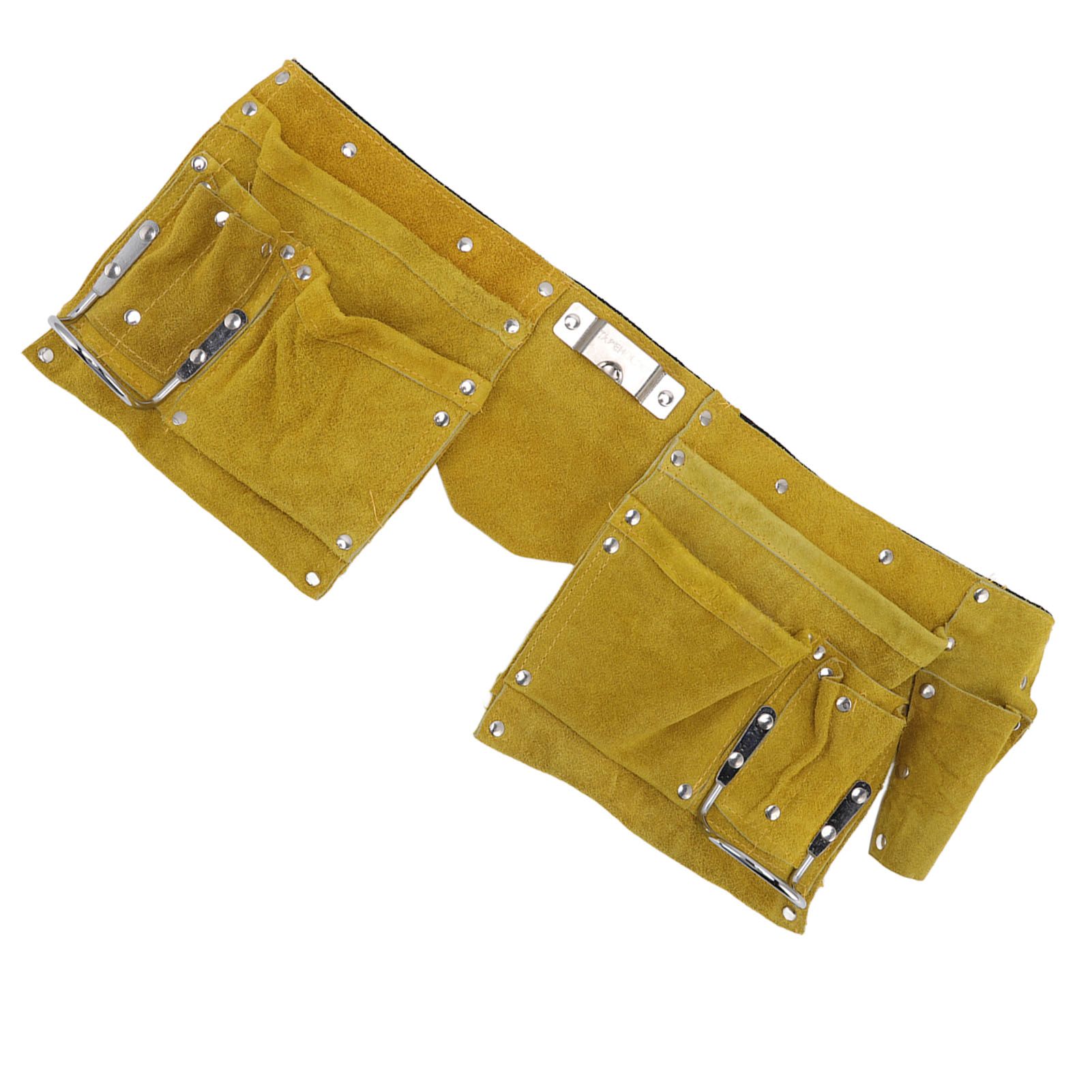 Leather Tool Belt Multiple Pockets Quick Release Buckle Wearproof Portable view 8