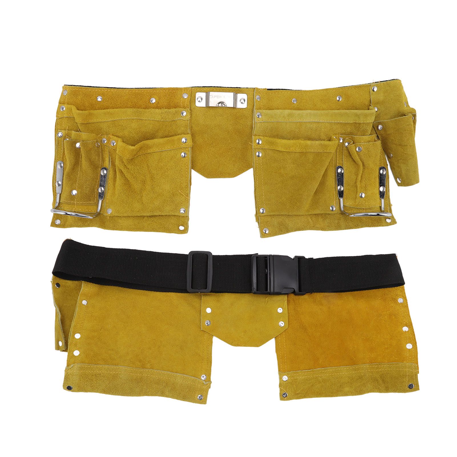 Leather Tool Belt Multiple Pockets Quick Release Buckle Wearproof Portable view 10