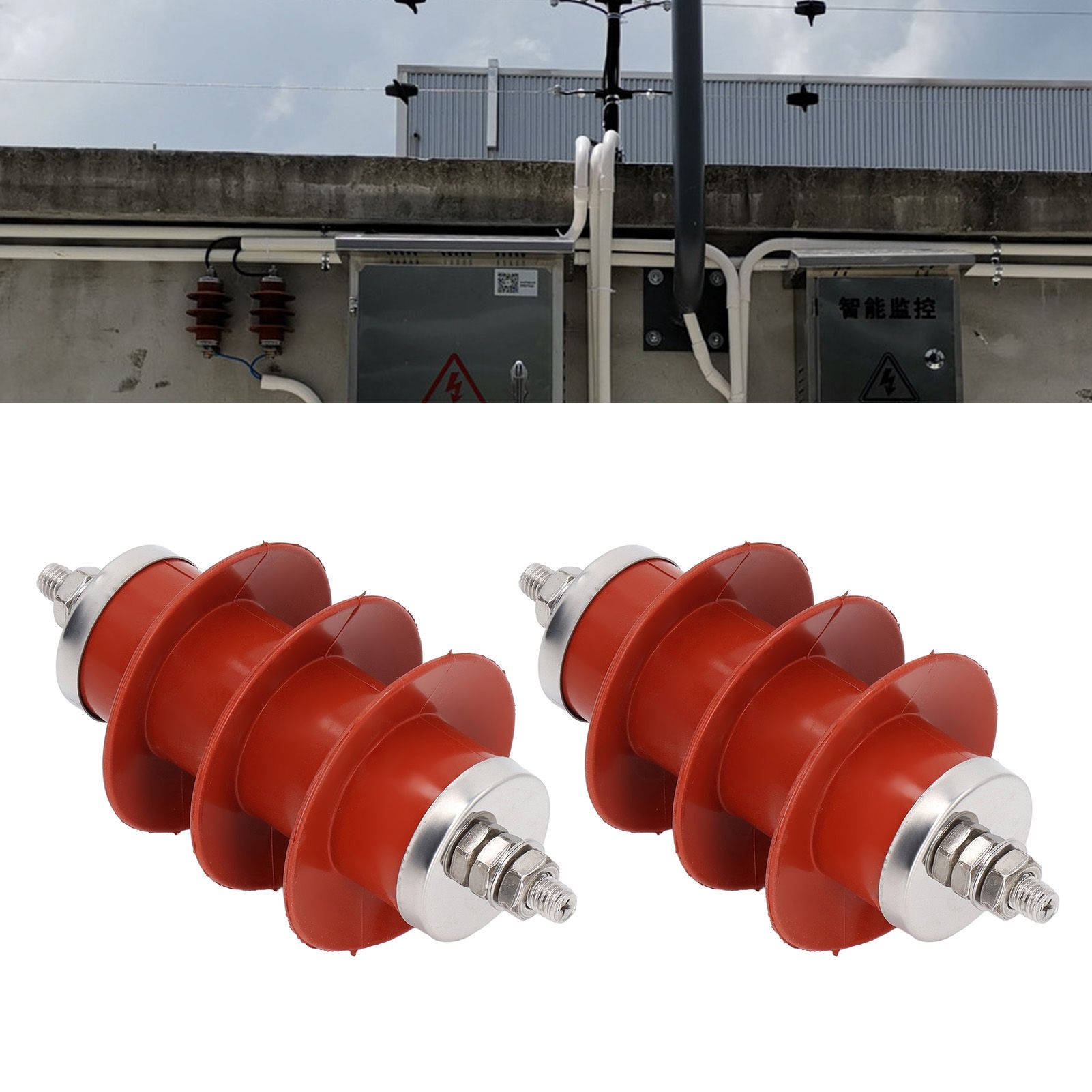 2 PCS 15KV Electric Fence Lightning Arrester Power Grid High Voltage Lightning view 12