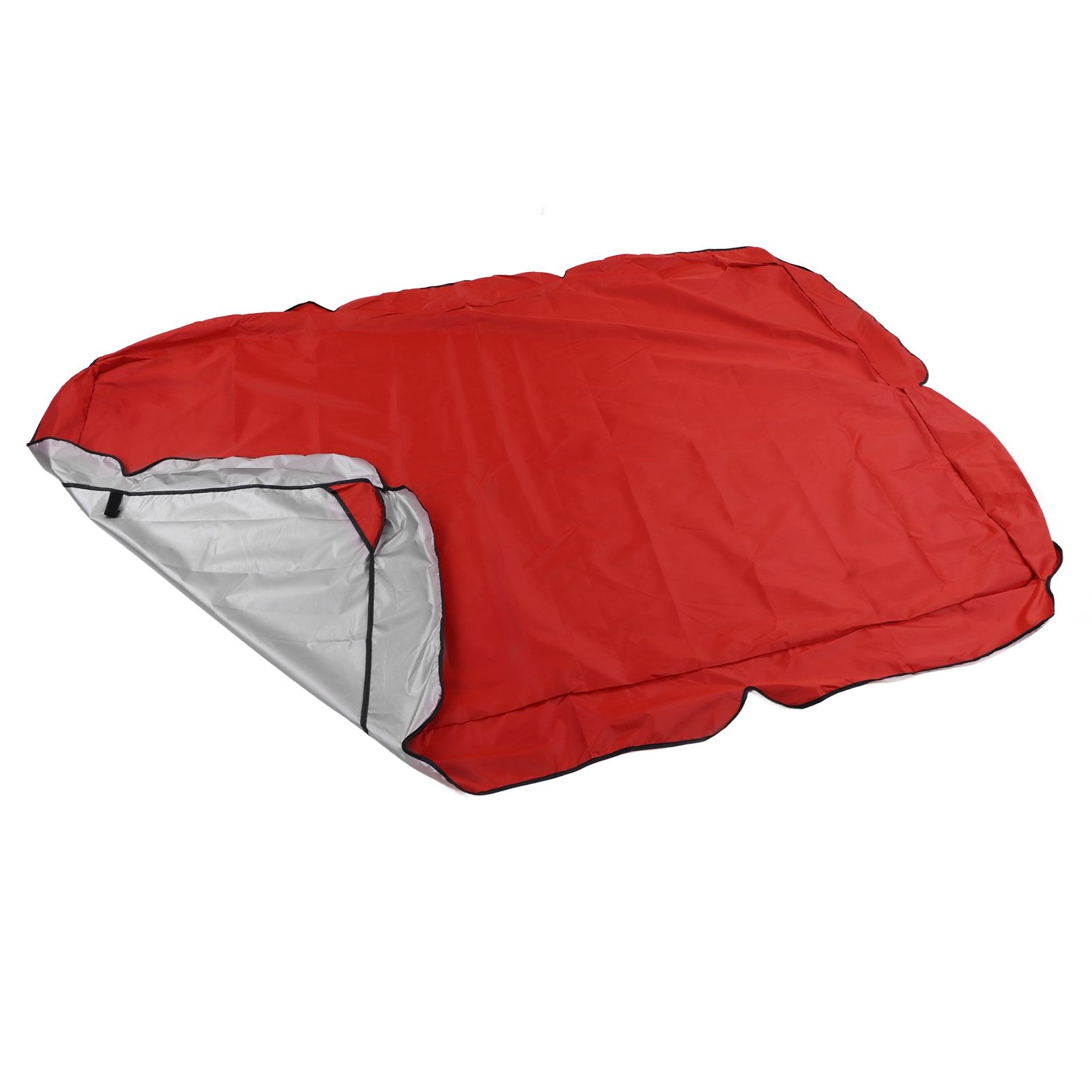 Outdoor Swing Canopy Silver Coated Oxford Cloth Waterproof Swing Chair Top view 10