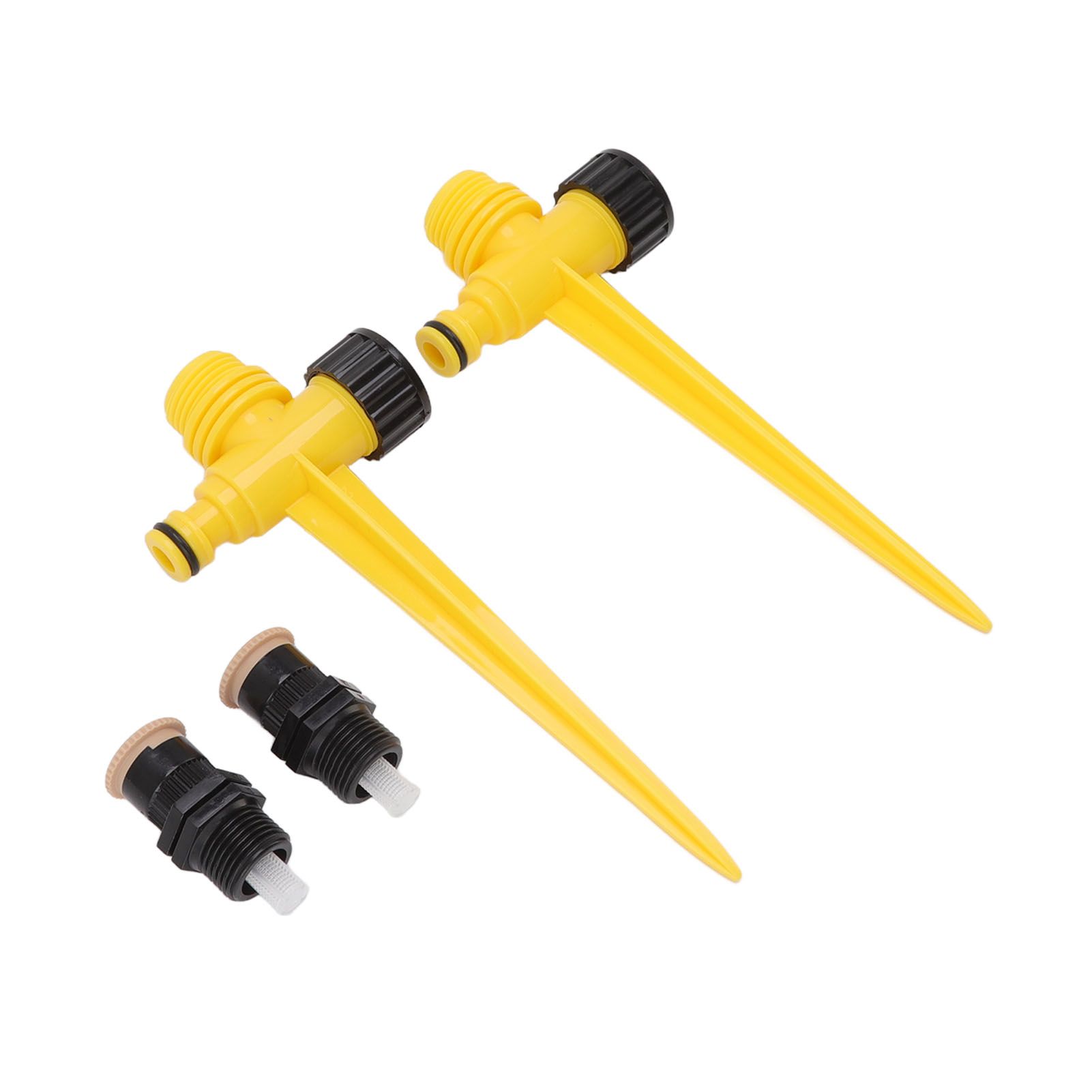 2Set 360 Degree Rotating Garden Yard Sprinkler Ground Plug Type McGonagall view 2