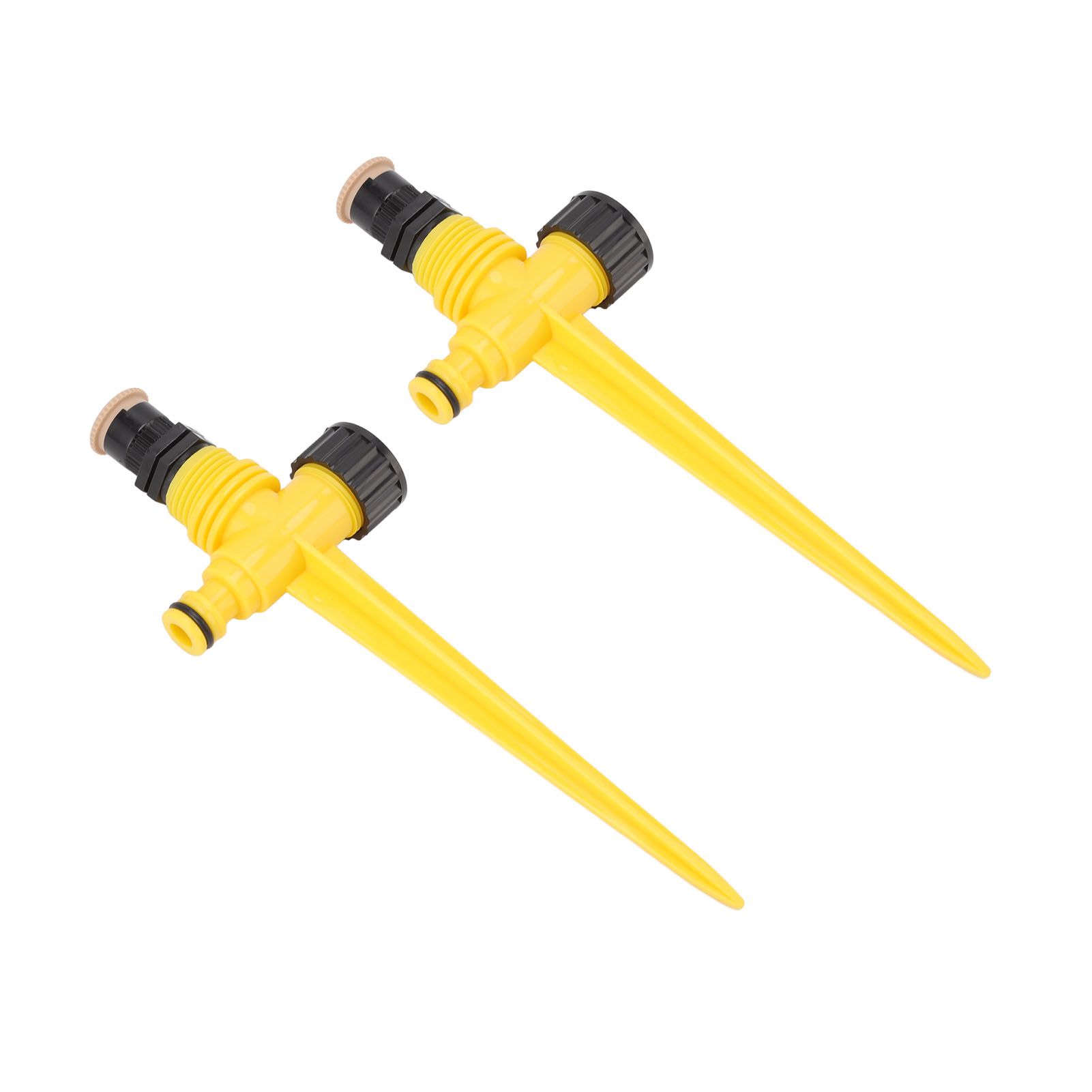 2Set 360 Degree Rotating Garden Yard Sprinkler Ground Plug Type McGonagall view 4
