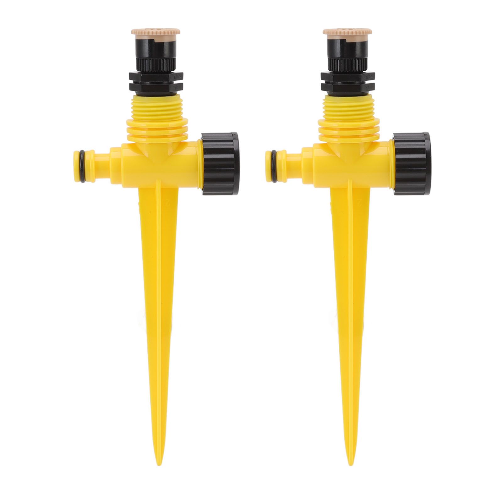 2Set 360 Degree Rotating Garden Yard Sprinkler Ground Plug Type McGonagall view 9