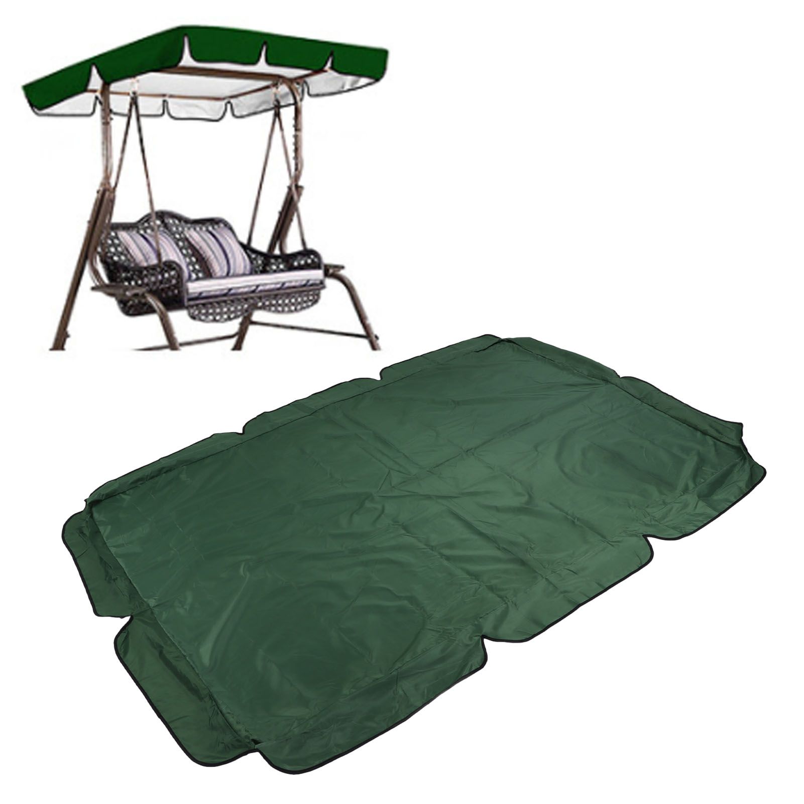 Swing Canopy Replacement Silver Coated Oxford Cloth Waterproof Swing Chair view 12
