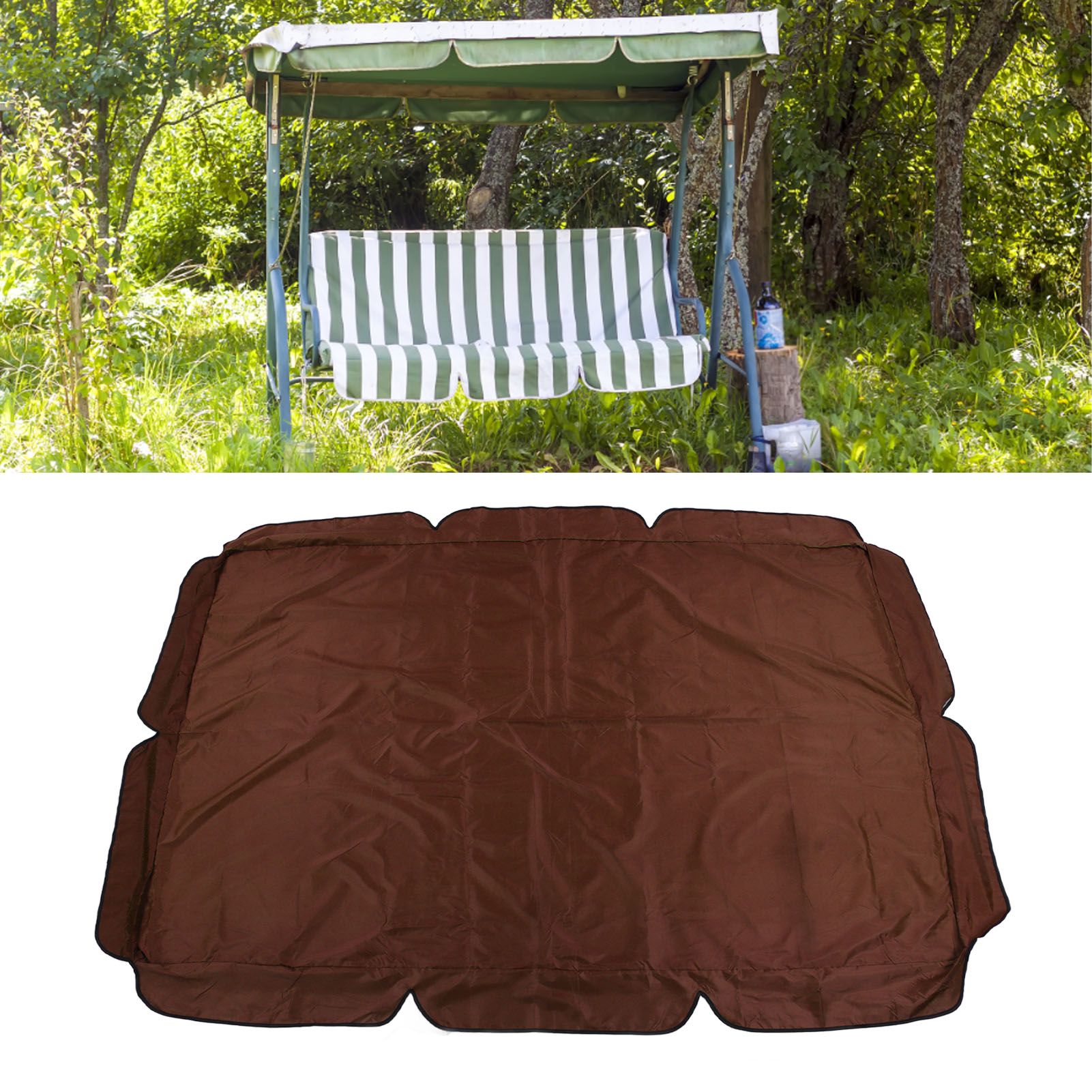 Swing Canopy 600D Silver Coated Oxford Cloth Waterproof Swing Top Cover for view 12