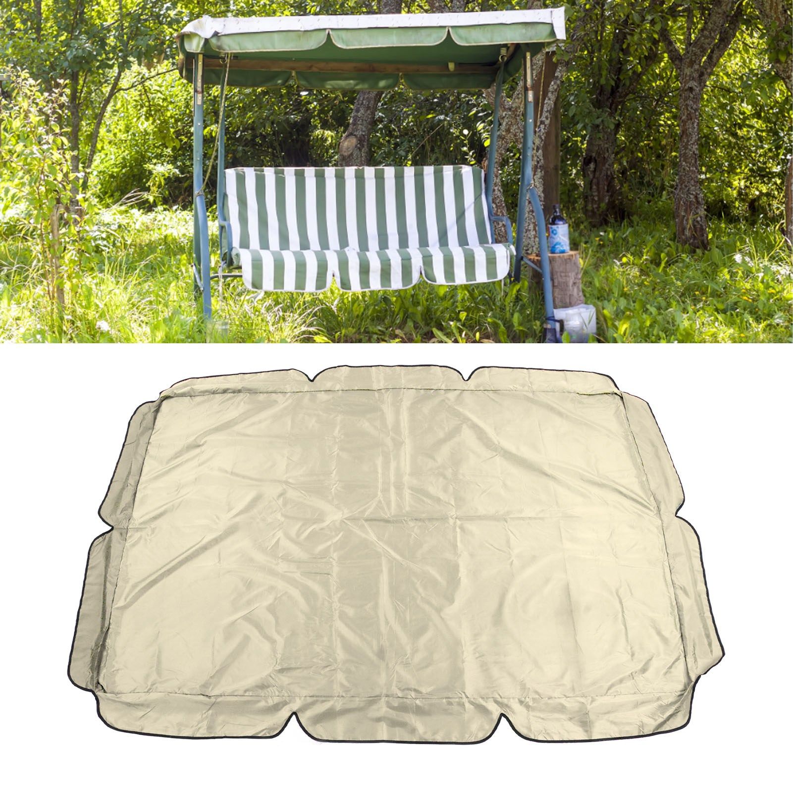 Outdoor Swing Canopy Garden Courtyard Waterproof Rocking Chair Dust Top Cover view 12