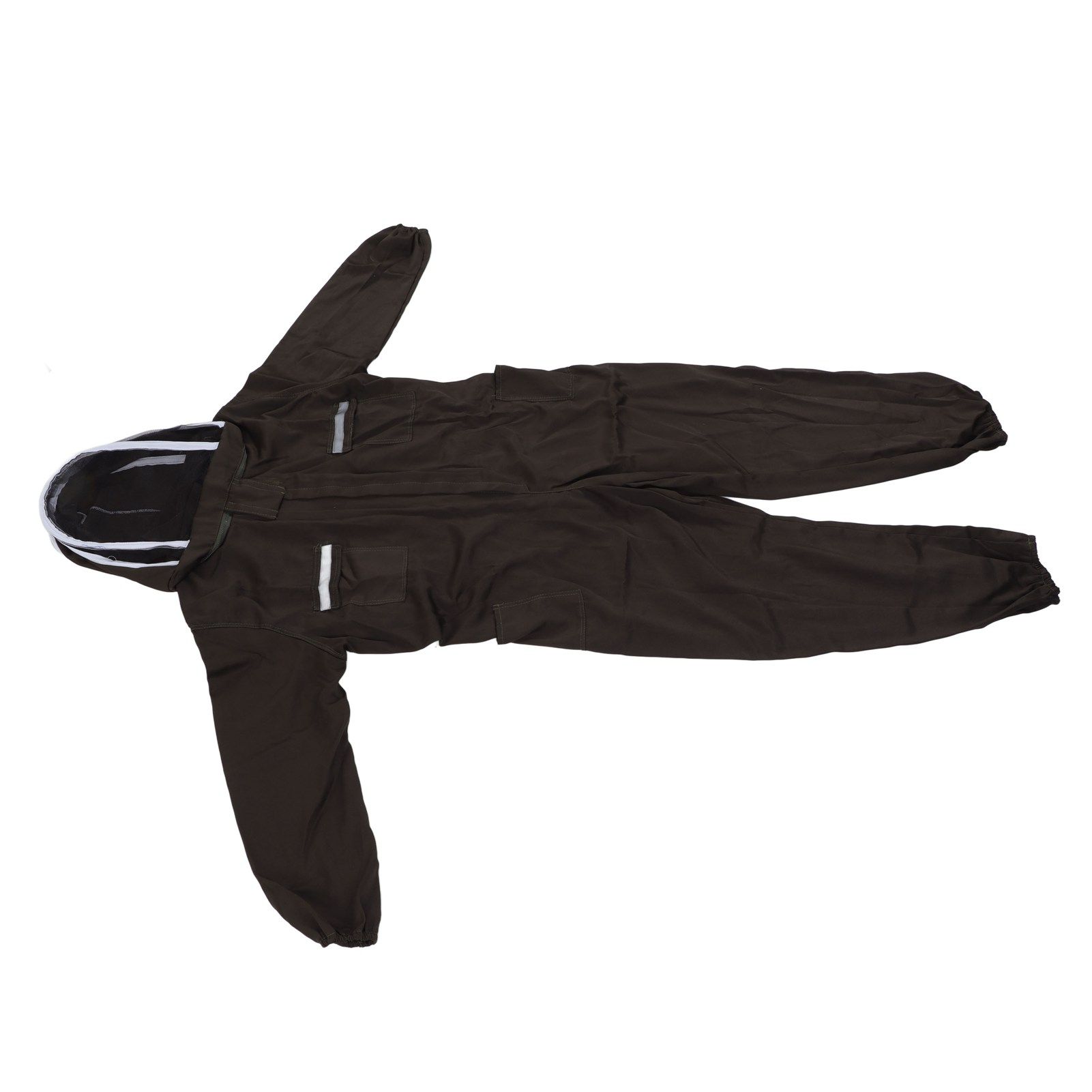 All in One Green Beekeeping Suit Ventilated Breathable Polyester Full Body view 3