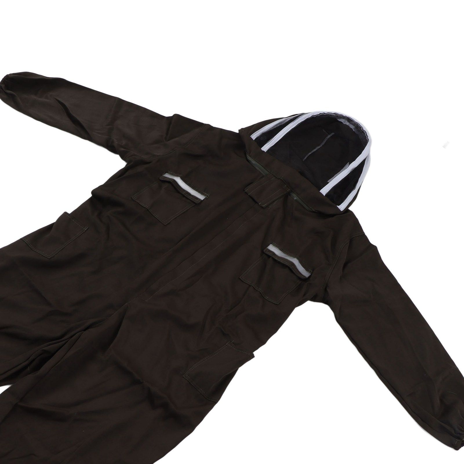 All in One Green Beekeeping Suit Ventilated Breathable Polyester Full Body view 14