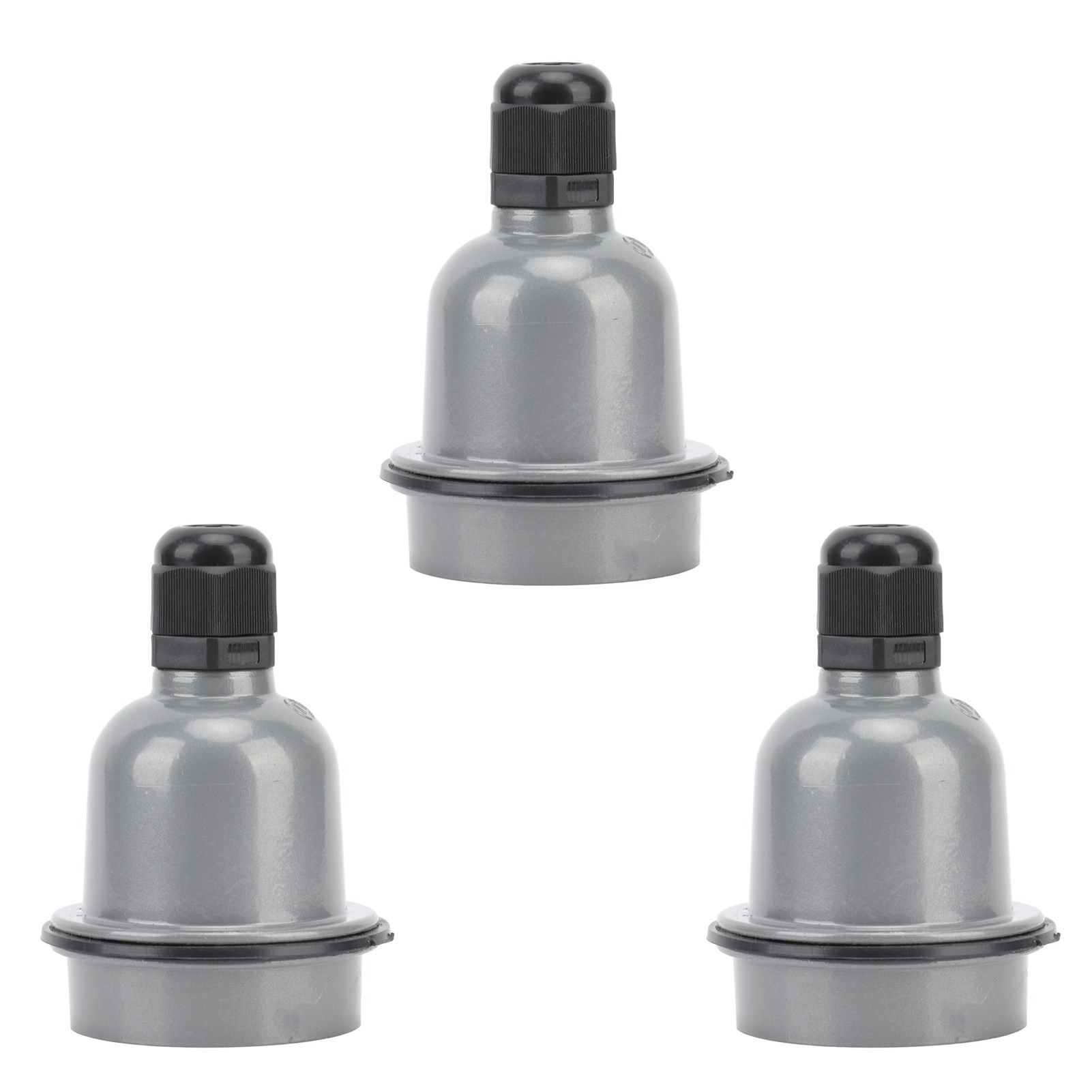 3 Pcs E27 Lamp Holder Waterproof Good Heat Insulation Anti Melting Ceramic E27 view 3