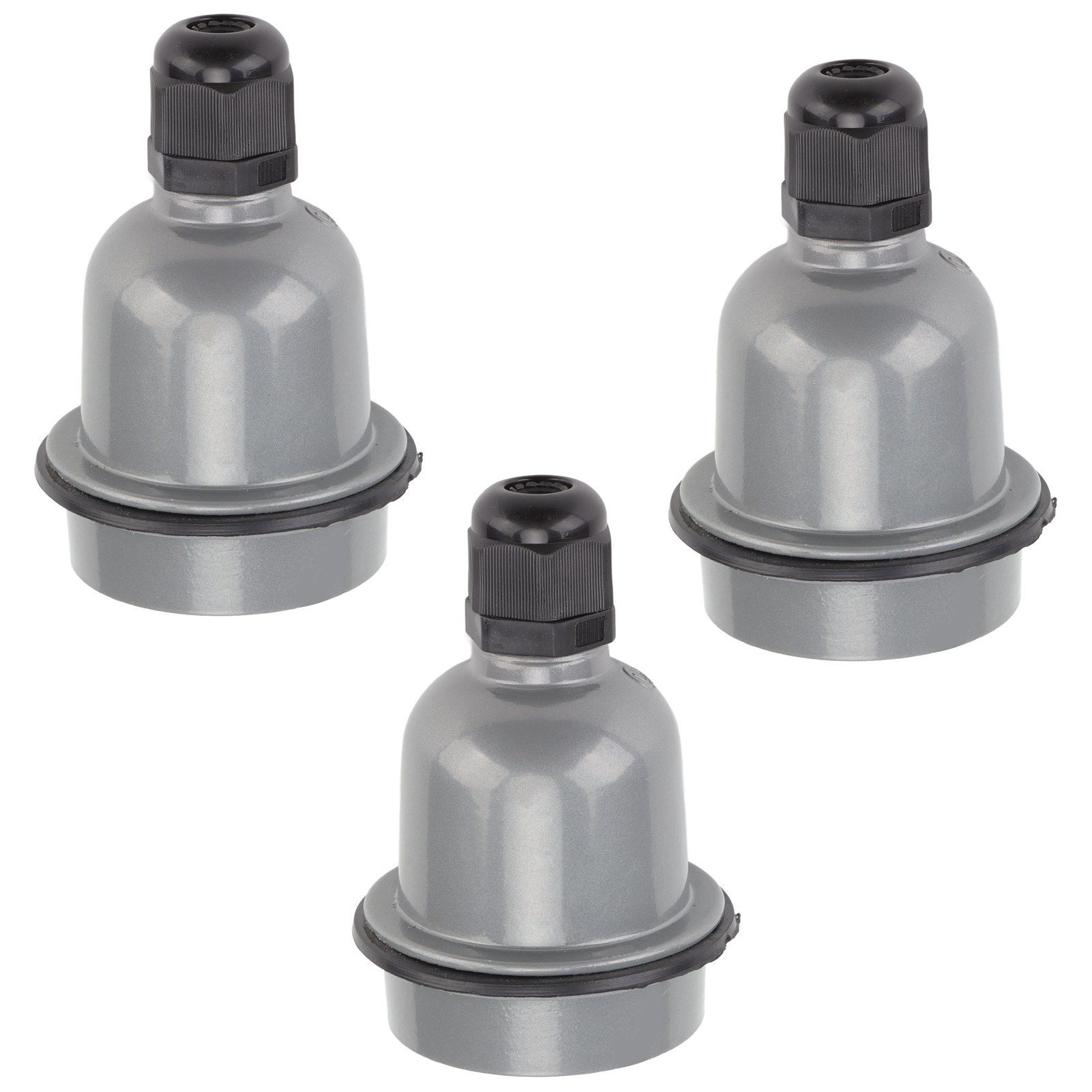 3 Pcs E27 Lamp Holder Waterproof Good Heat Insulation Anti Melting Ceramic E27 view 7