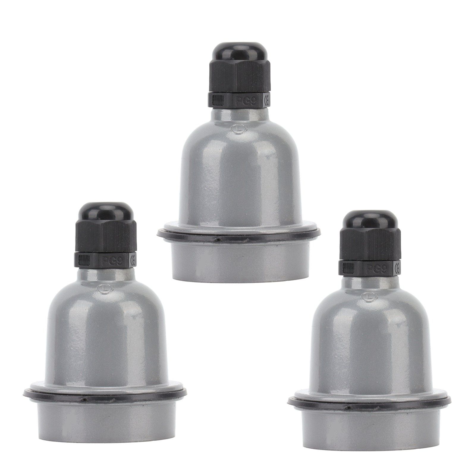 3 Pcs E27 Lamp Holder Waterproof Good Heat Insulation Anti Melting Ceramic E27 view 10