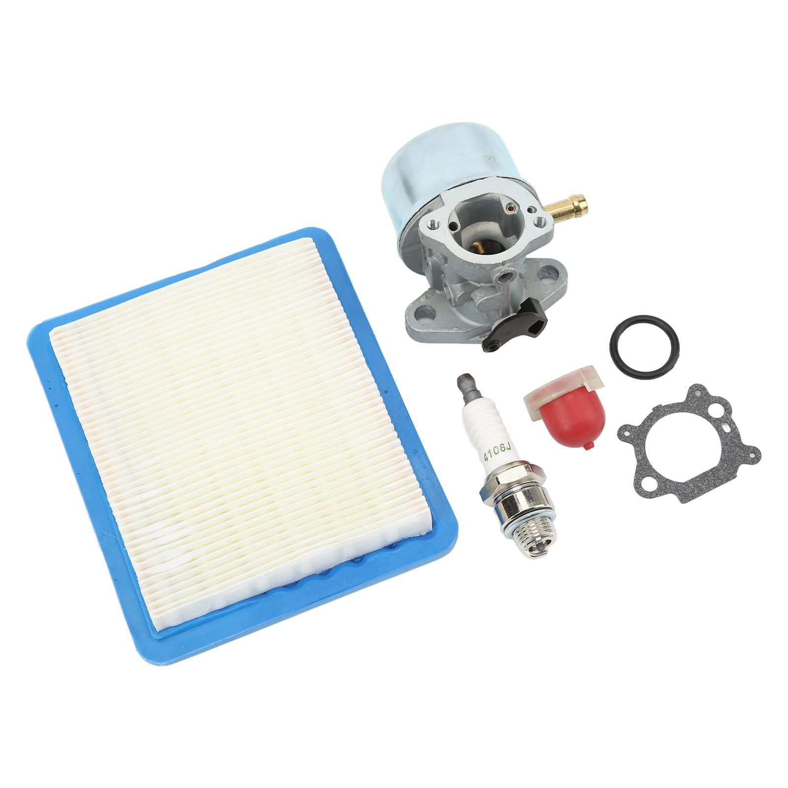 Aluminum Lawn Mower Carburetor with Spark Plug Gasekt Air Filter for 12G882 view 2