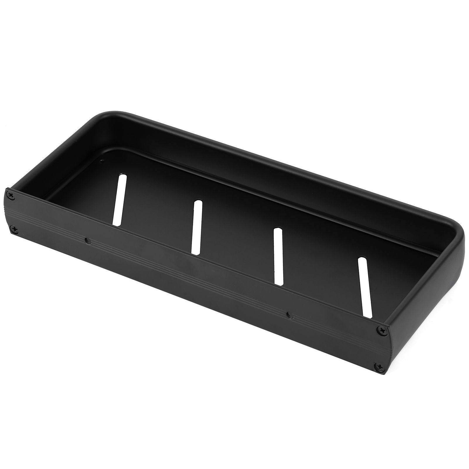 30cm Bathroom Shelf Space Aluminum Wall Mounted Hollow Storage Rack Basket view 2