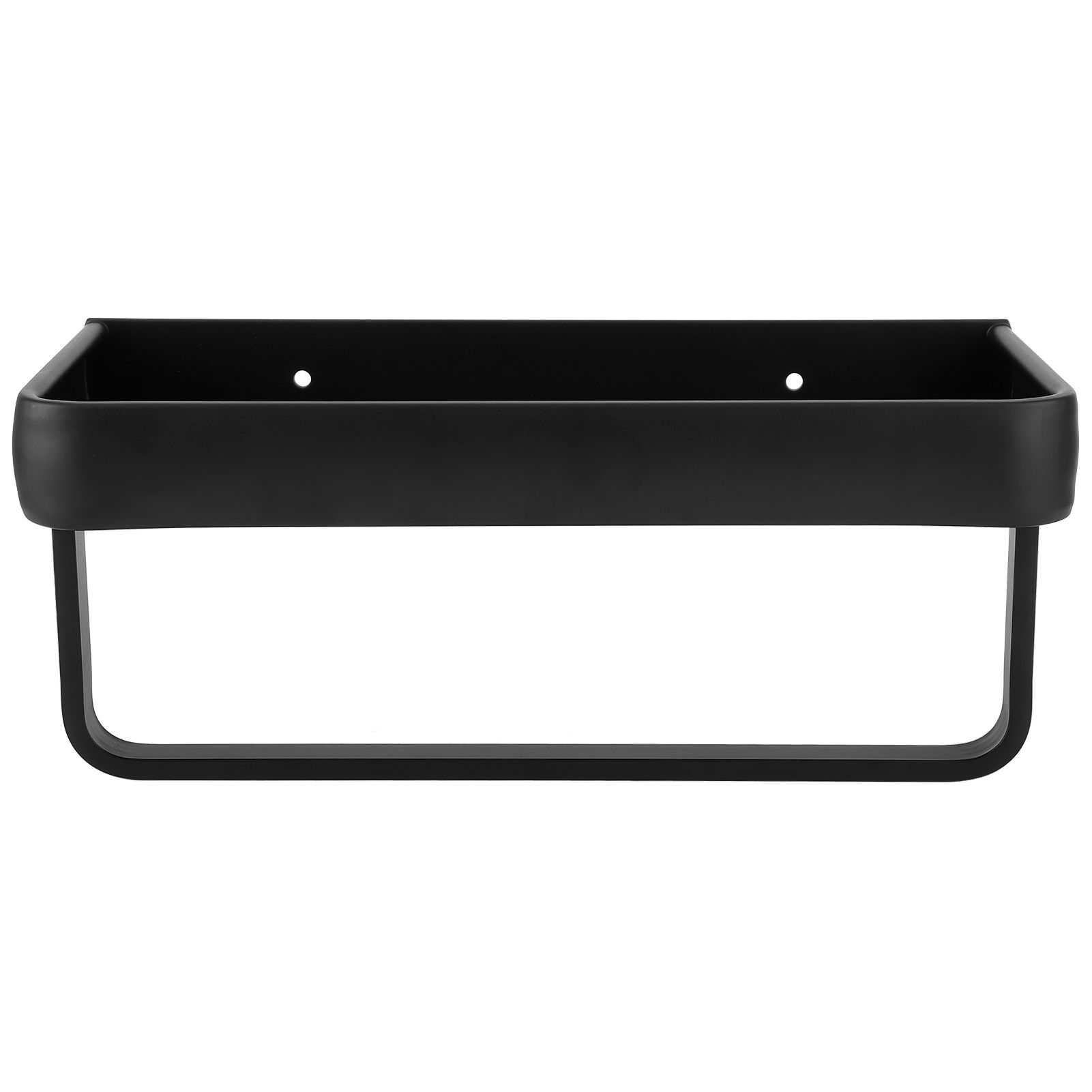 30cm Bathroom Shelf Space Aluminum Wall Mounted Hollow Storage Rack Basket view 5