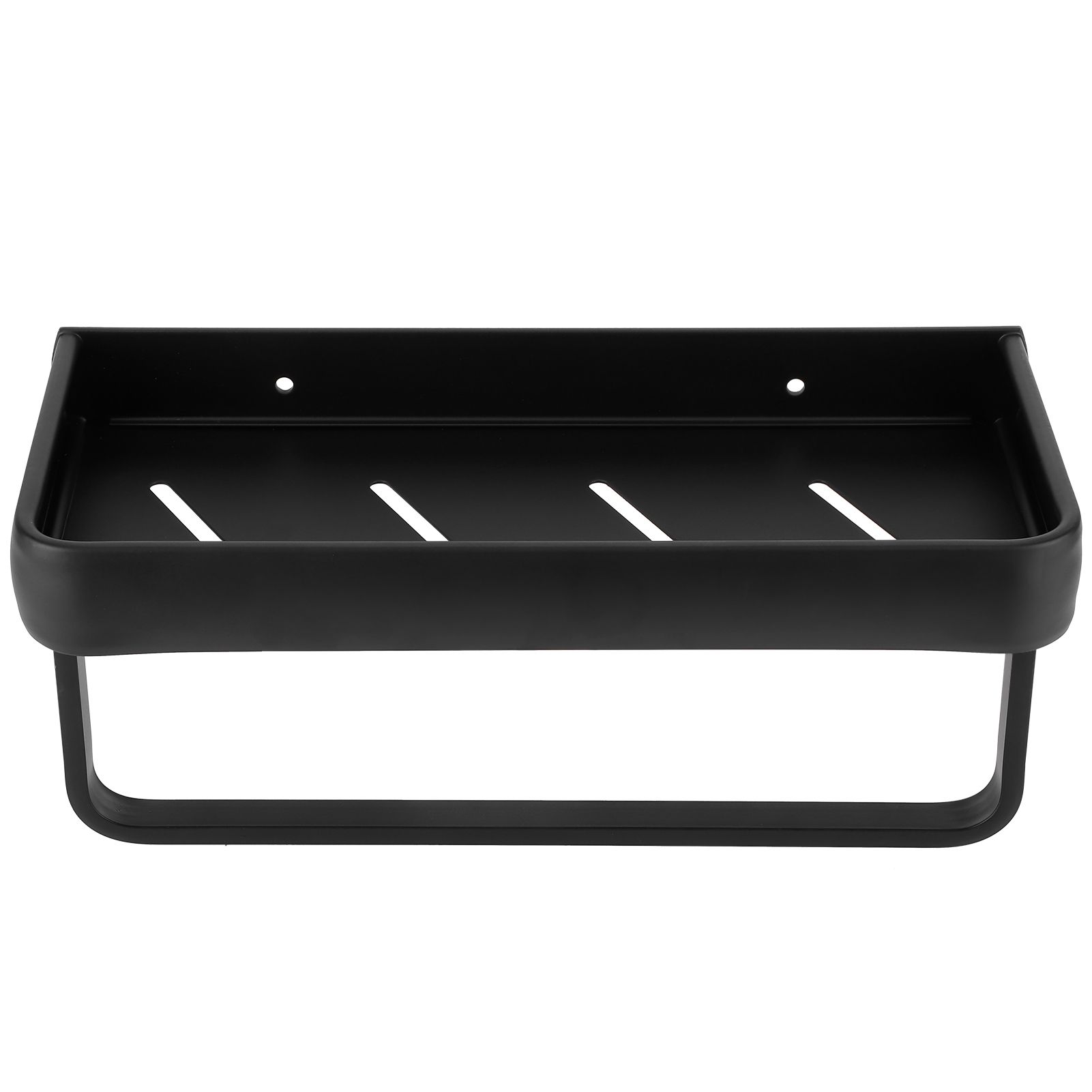 30cm Bathroom Shelf Space Aluminum Wall Mounted Hollow Storage Rack Basket view 6